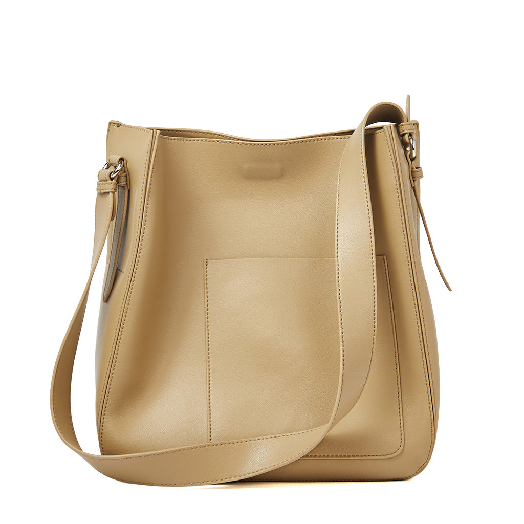 Valmio Tivana leather women's handbag - mocha