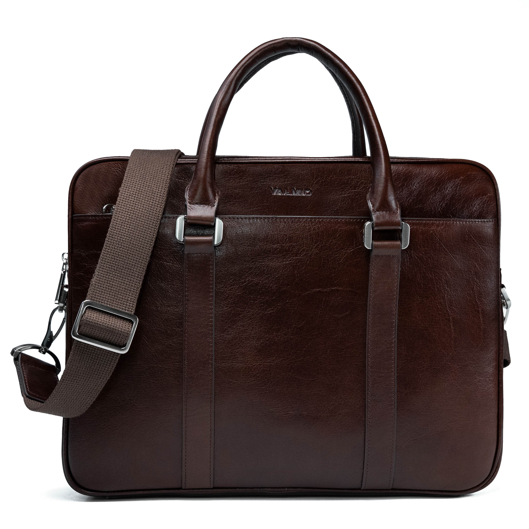 Valmio Classic Herren-Ledertasche - Braun