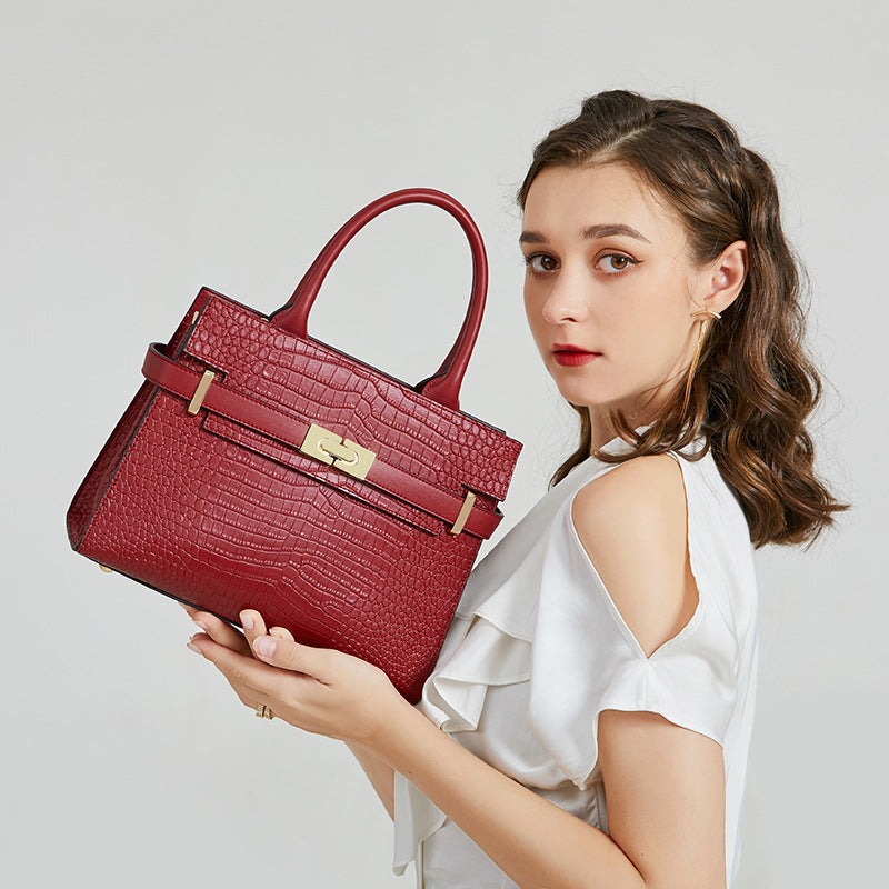 Valmio Kerina Leder Damen Tasche - Rot