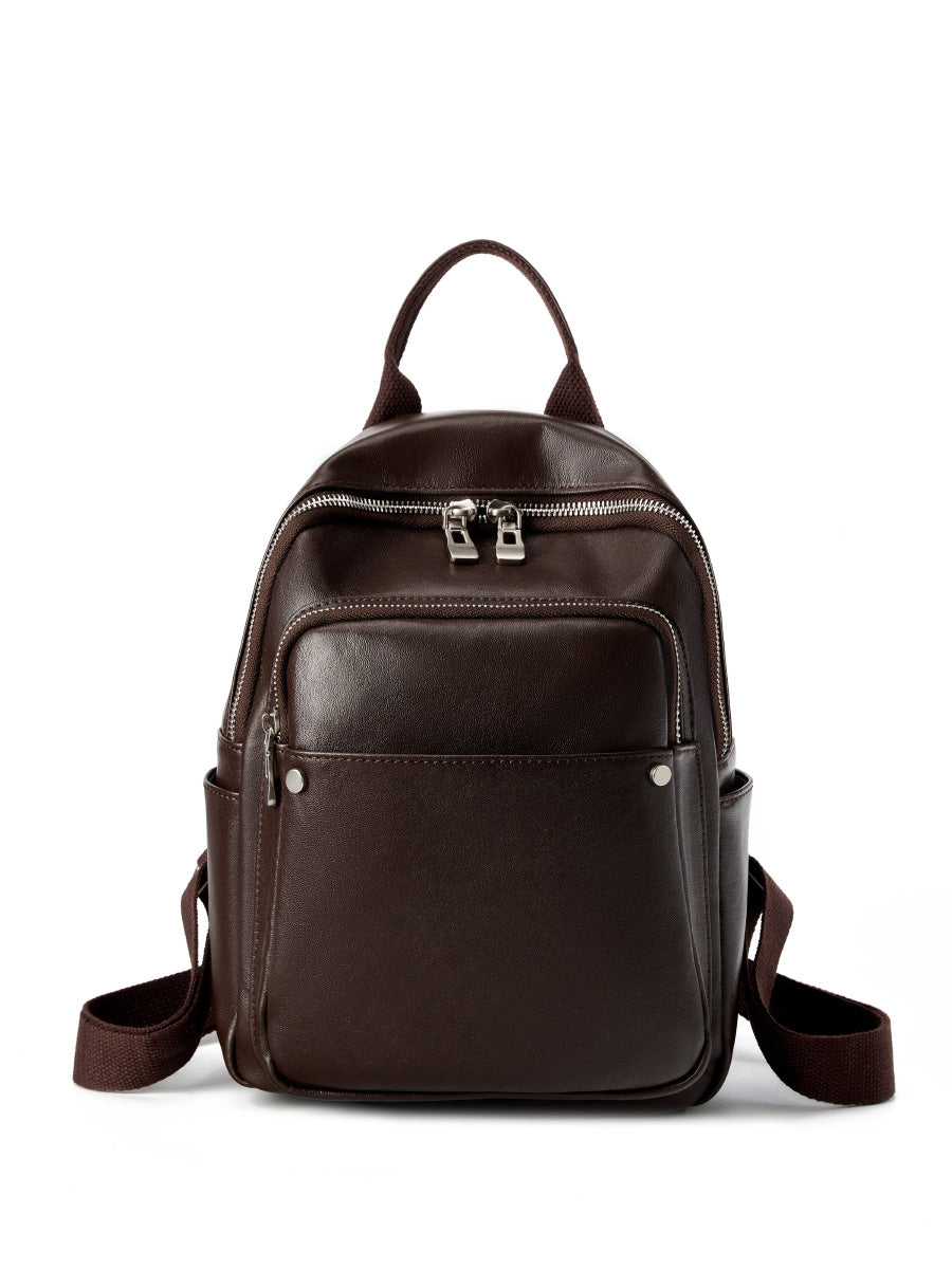Valmio Velora Leder Damen Rucksack - Dunkelbraun
