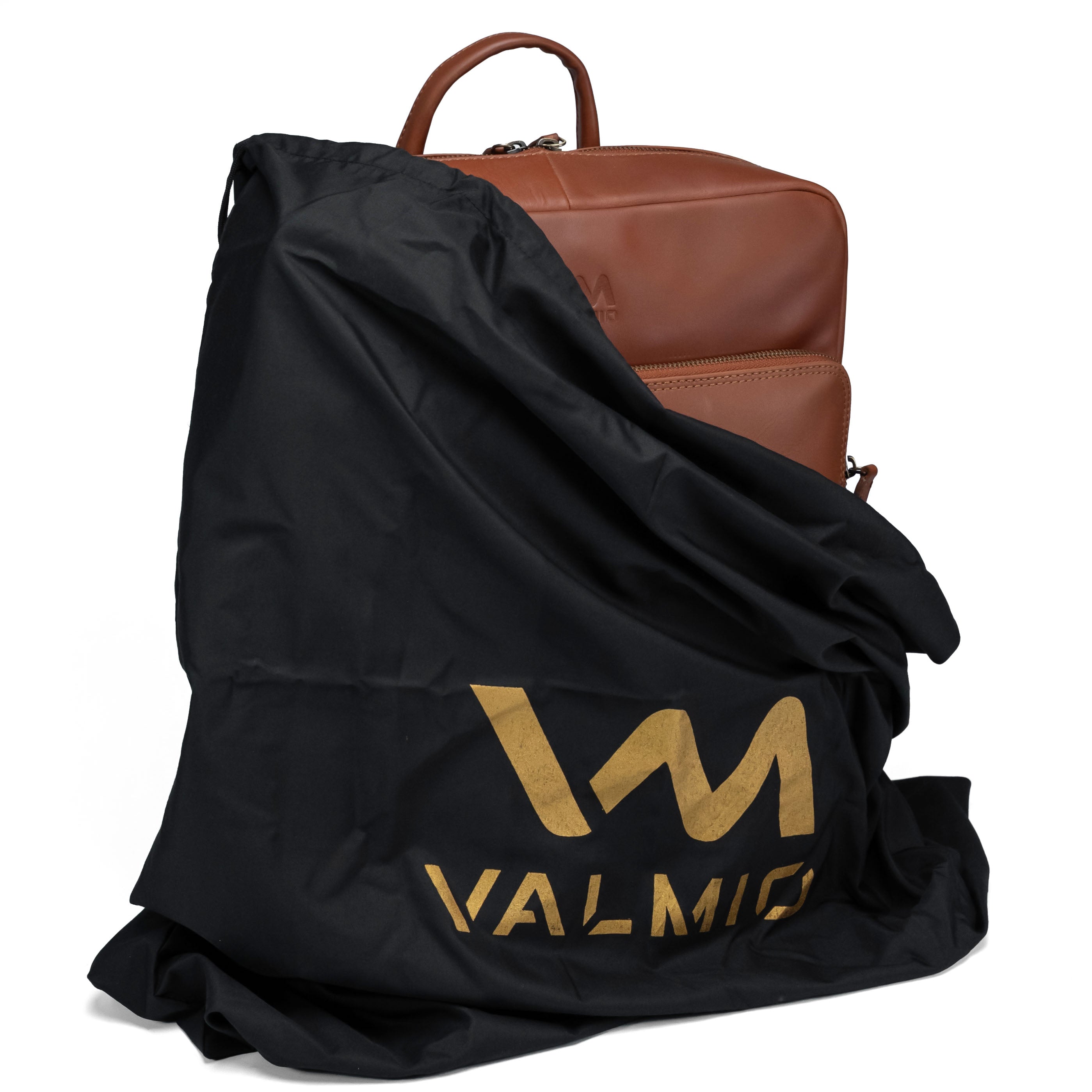 Valmio Axis Lederrucksack Cognac