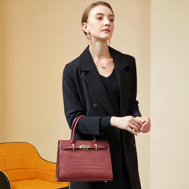 Valmio Dinara Leather Women's Bag - Red