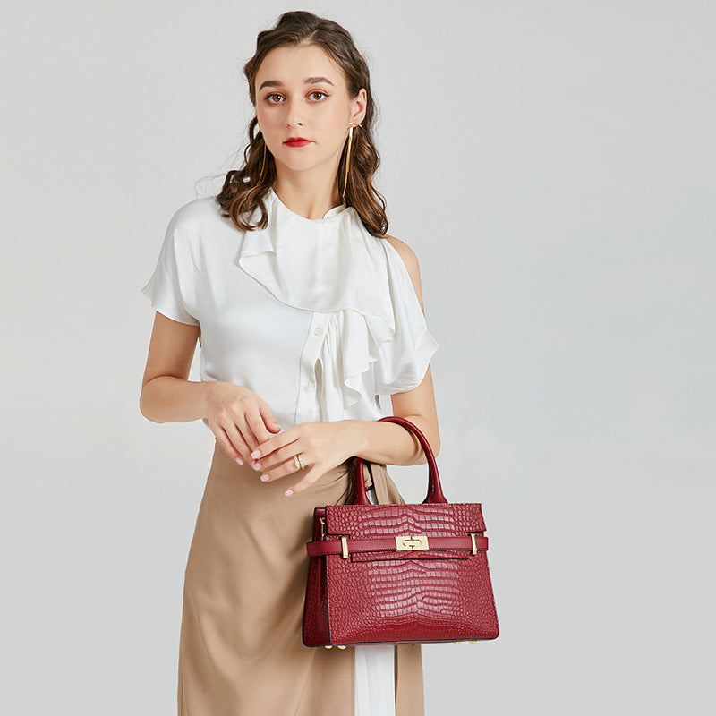 Valmio Kerina Leder Damen Tasche - Rot