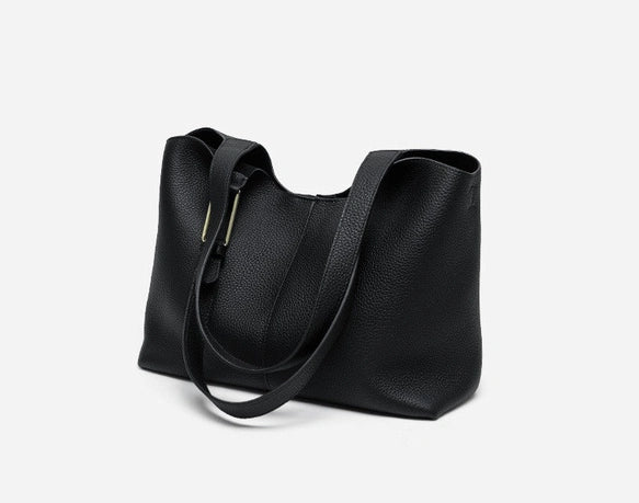 Valmio Terina Leder Damenhandtasche - Schwarz