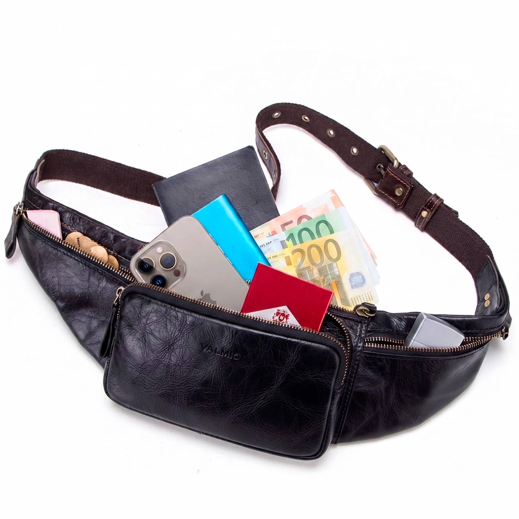 Valmio Marlow Men's Leather Belt Bag