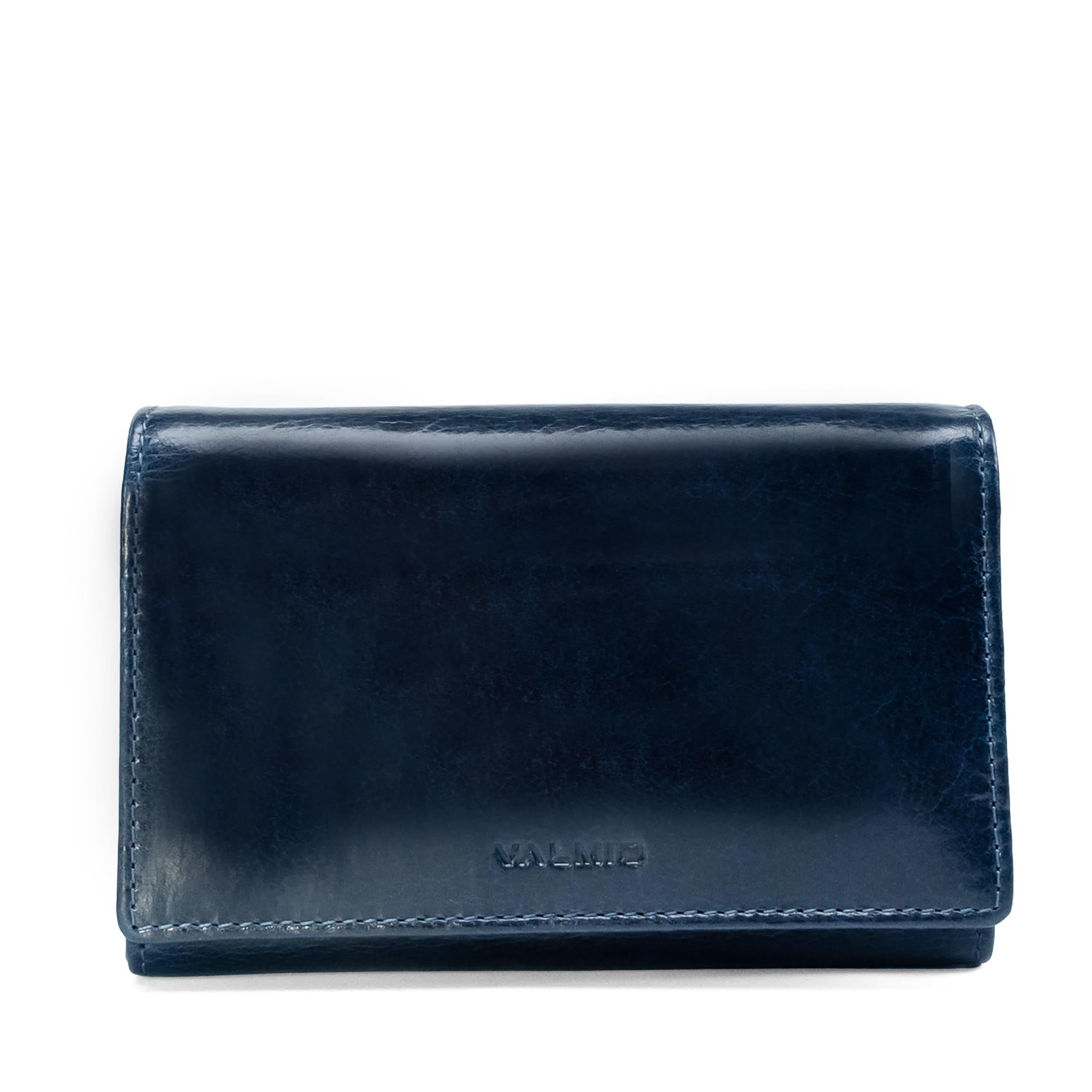 Women's Leather Wallet Valmio Nyos 2430 Dark Blue