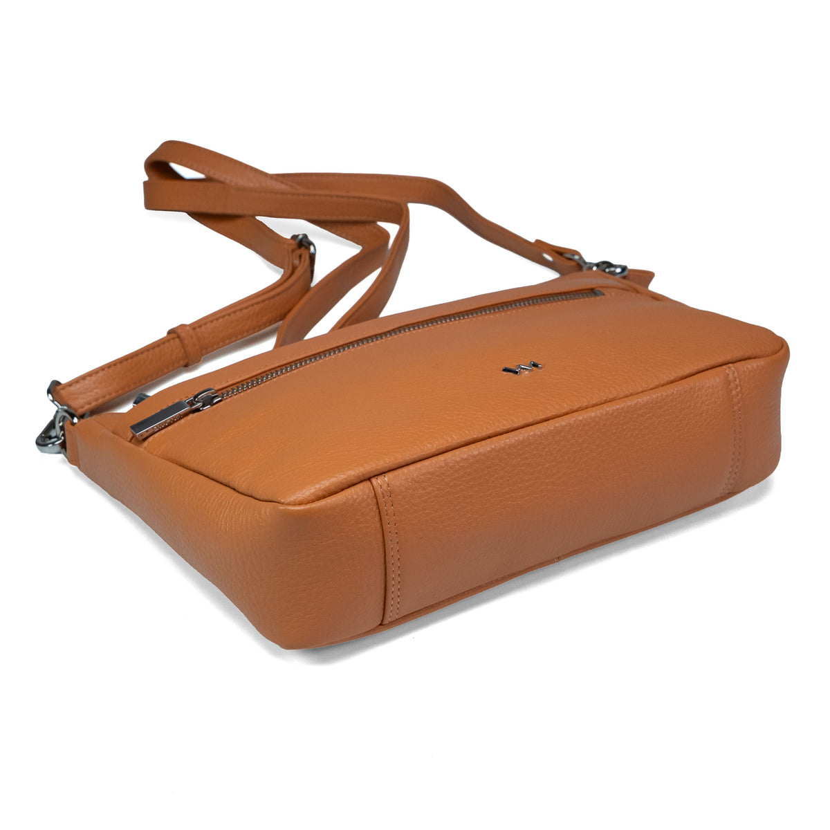 Damen-Ledertasche zum Umhängen Valmio Arina - Orange