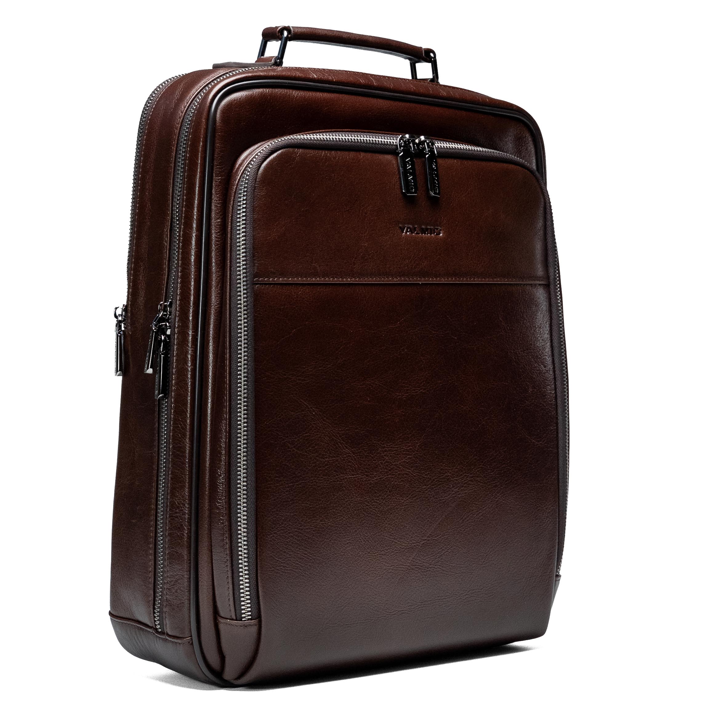 Valmio Ravenor men's leather backpack - brown