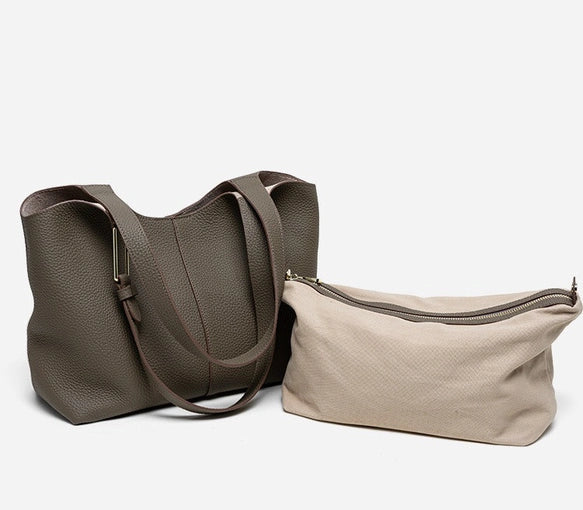 Valmio Terina Leder Damenhandtasche - Kaffee