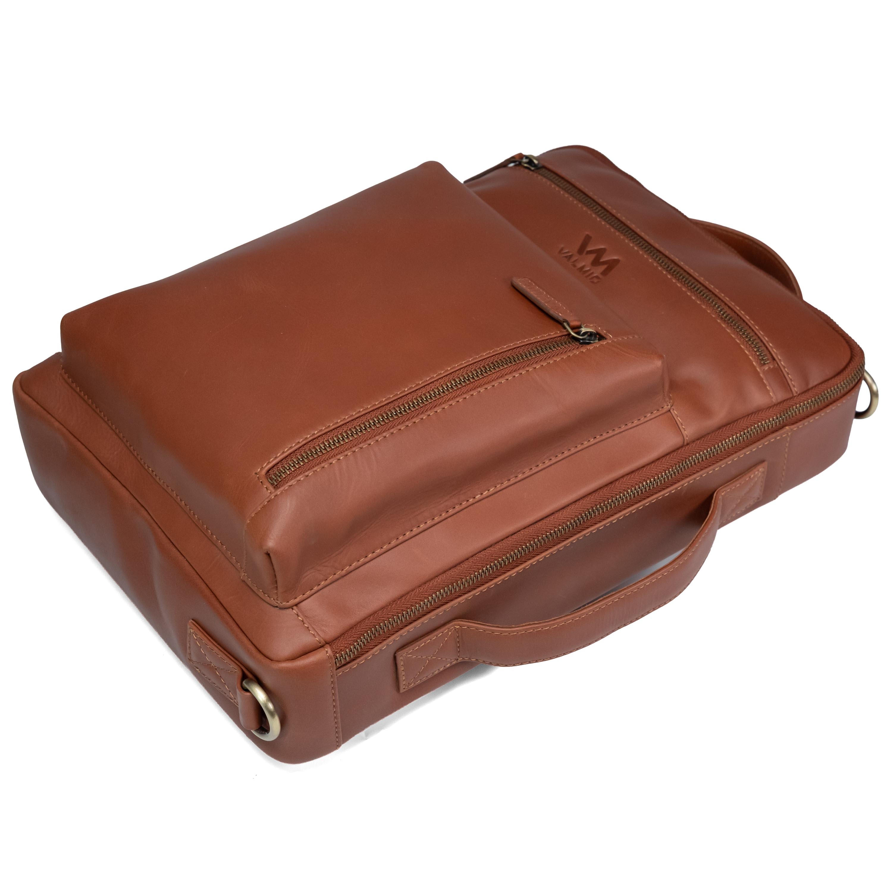 Valmio Prime Men's Leather Bag Cognac
