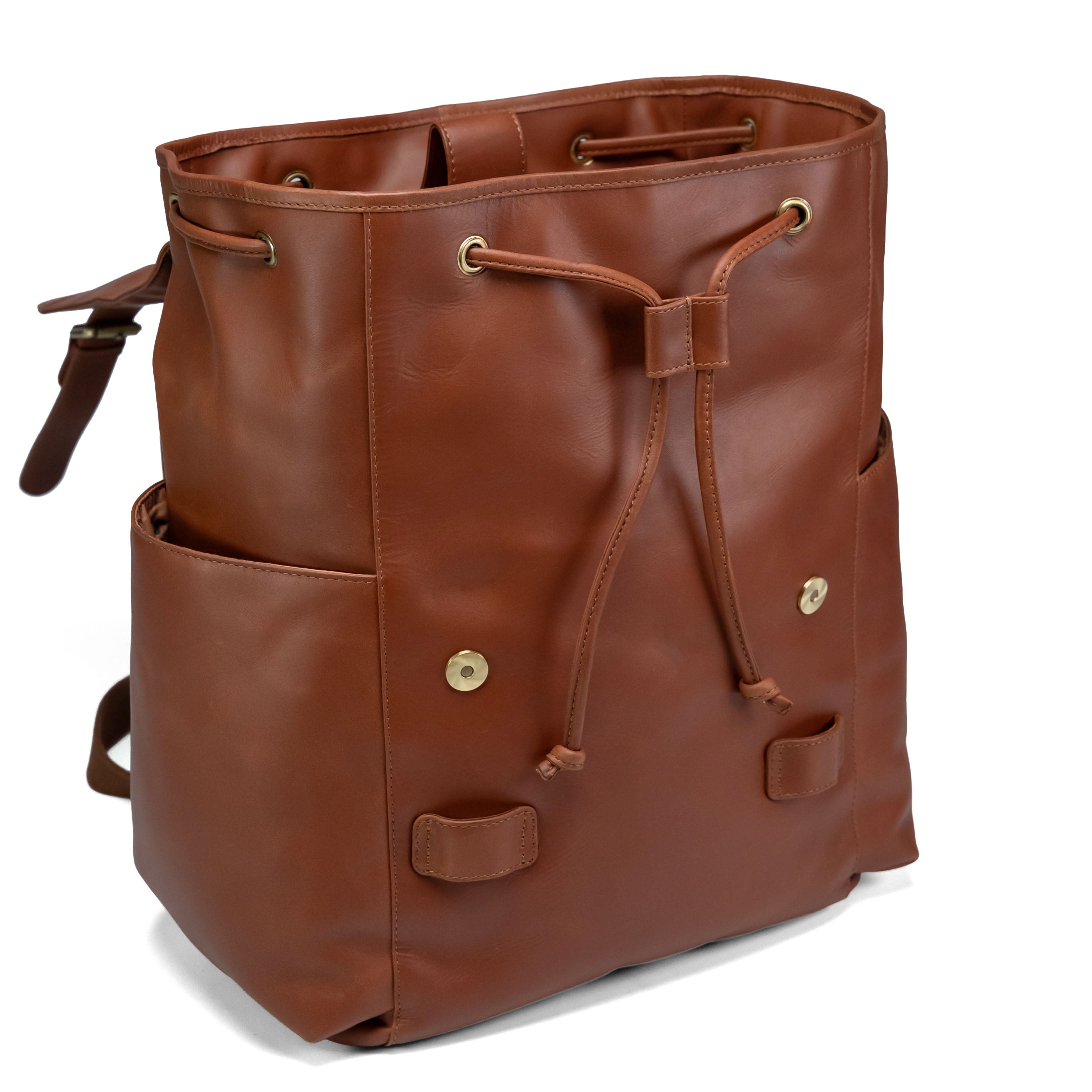 Valmio Noble Lederrucksack Dunkelcognac