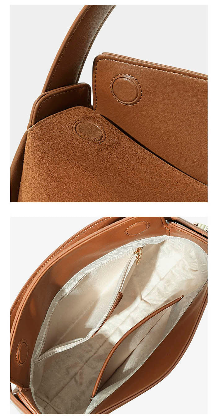 Valmio Nerissa Leder Damenhandtasche - Braun