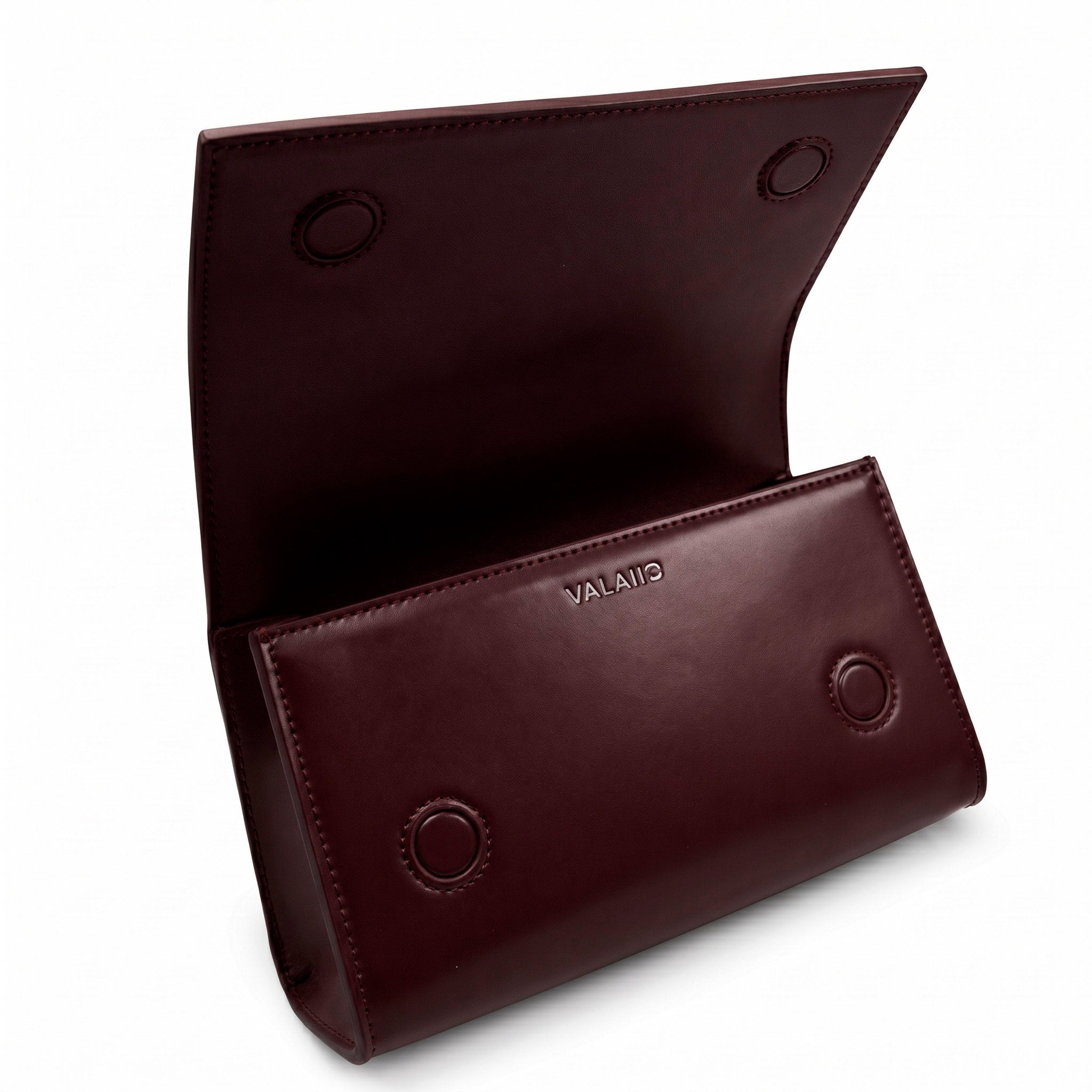 Valmio Rinora Leder Damenhandtasche - Burgunderrot