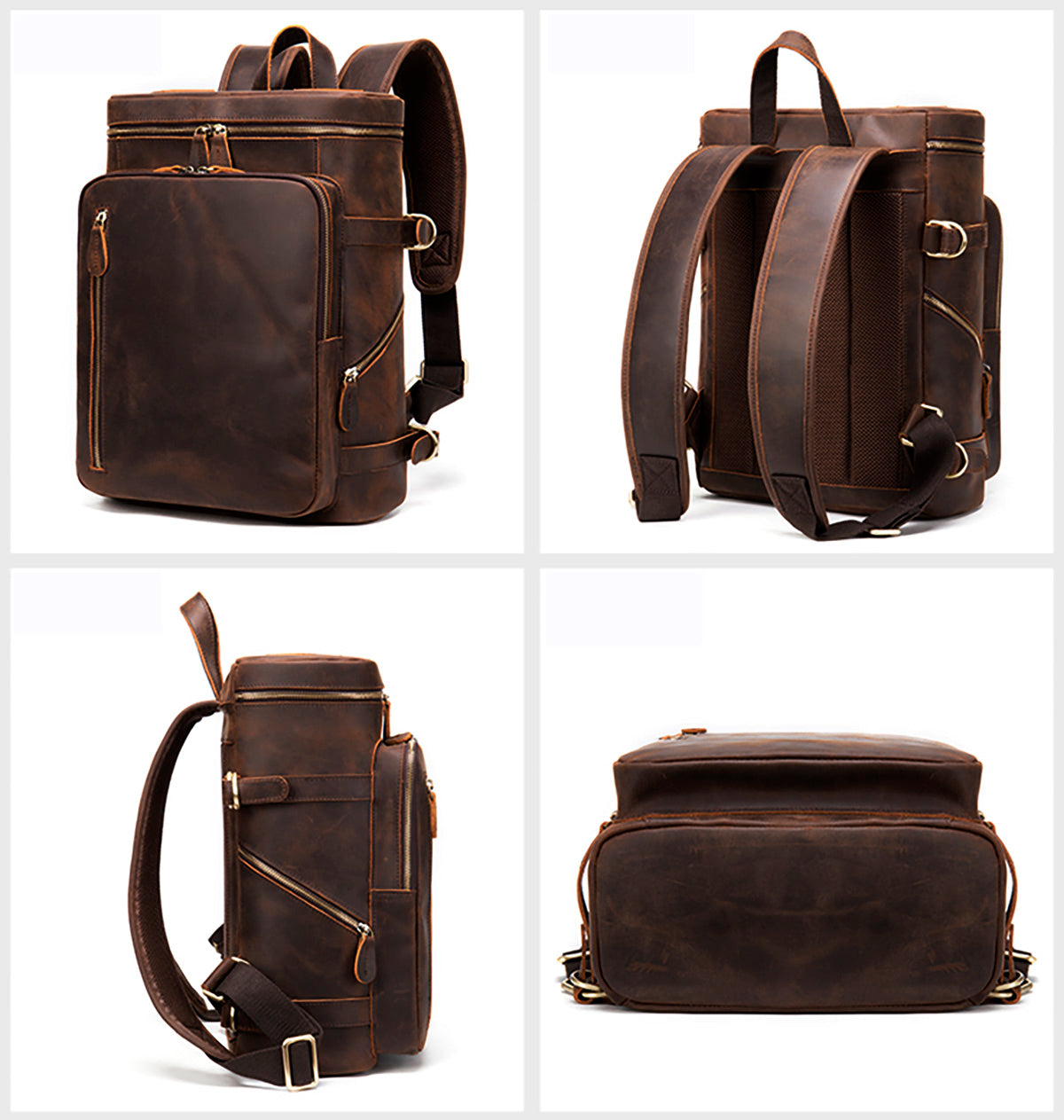 Valmio Dover Leather Backpack