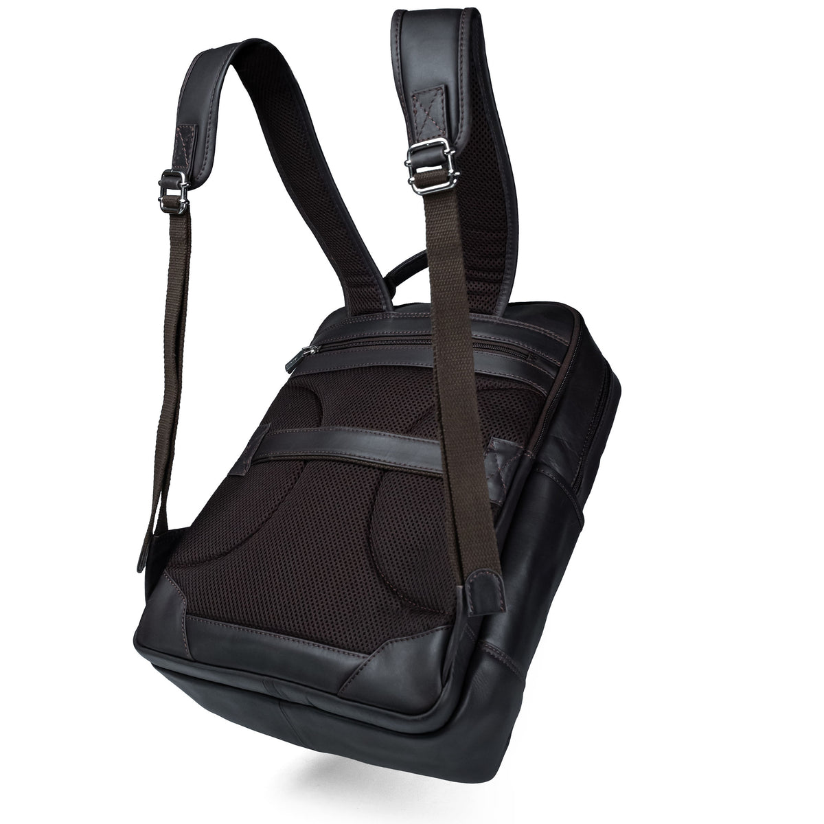 Lederrucksack Valmio York - Braun