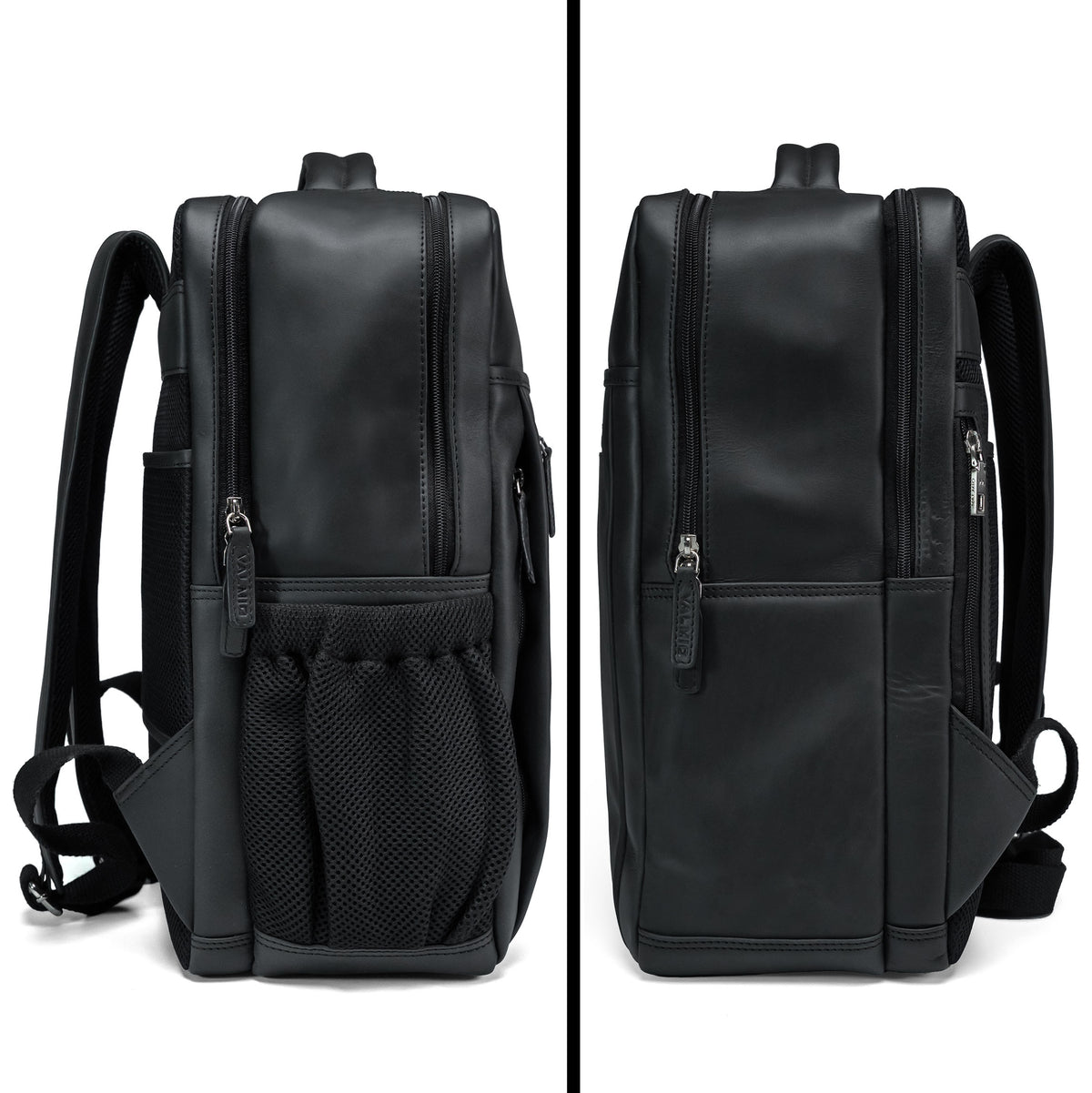 Valmio Hygge Leather Backpack Black