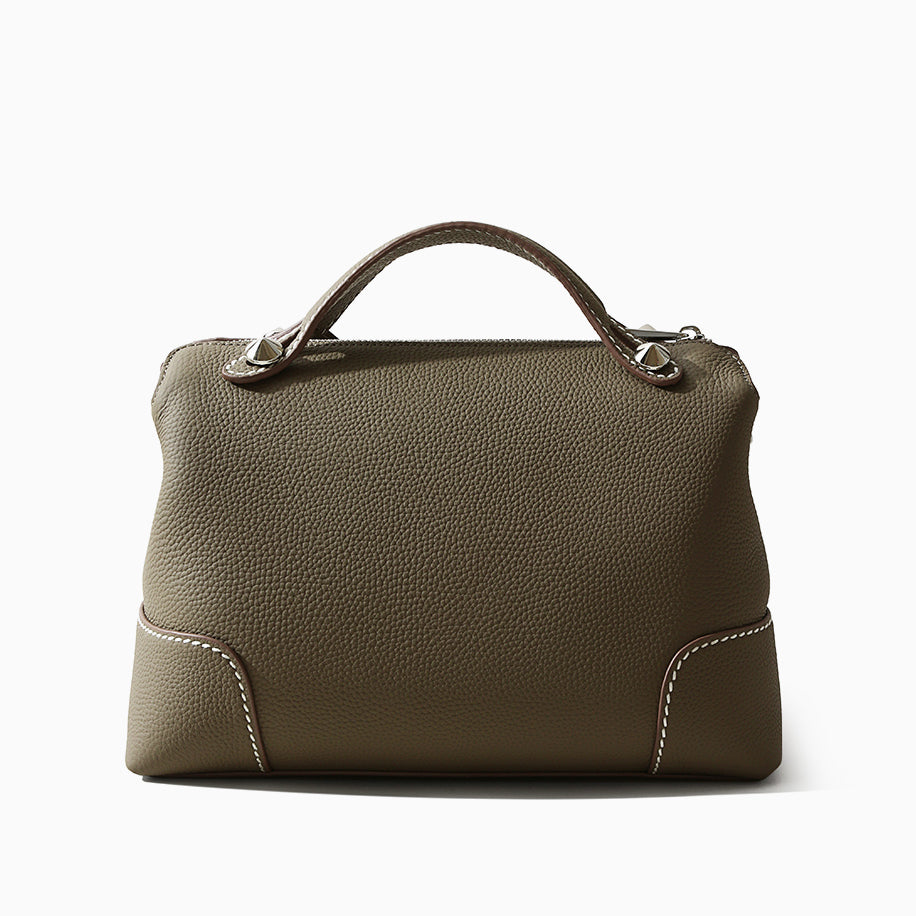 Valmio Kenora Leder Damenhandtasche - Schwarz