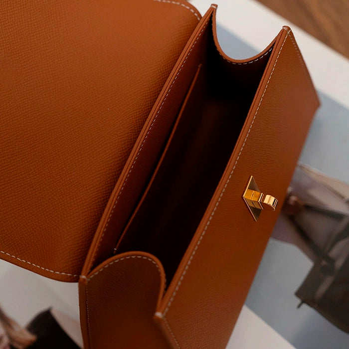 Valmio Sonira leather women's handbag - brown