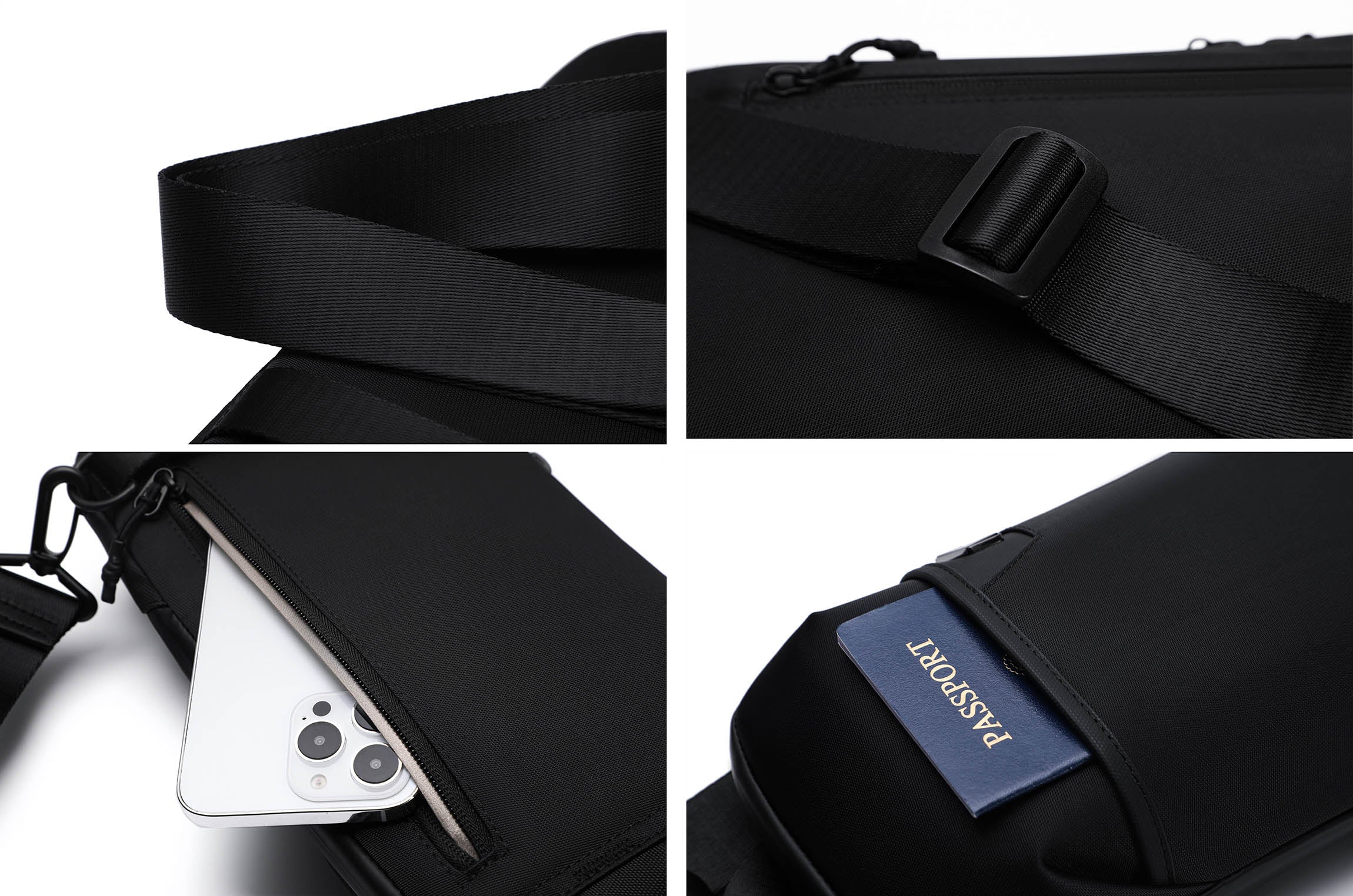 Valmio Torion Schultertasche – schwarz