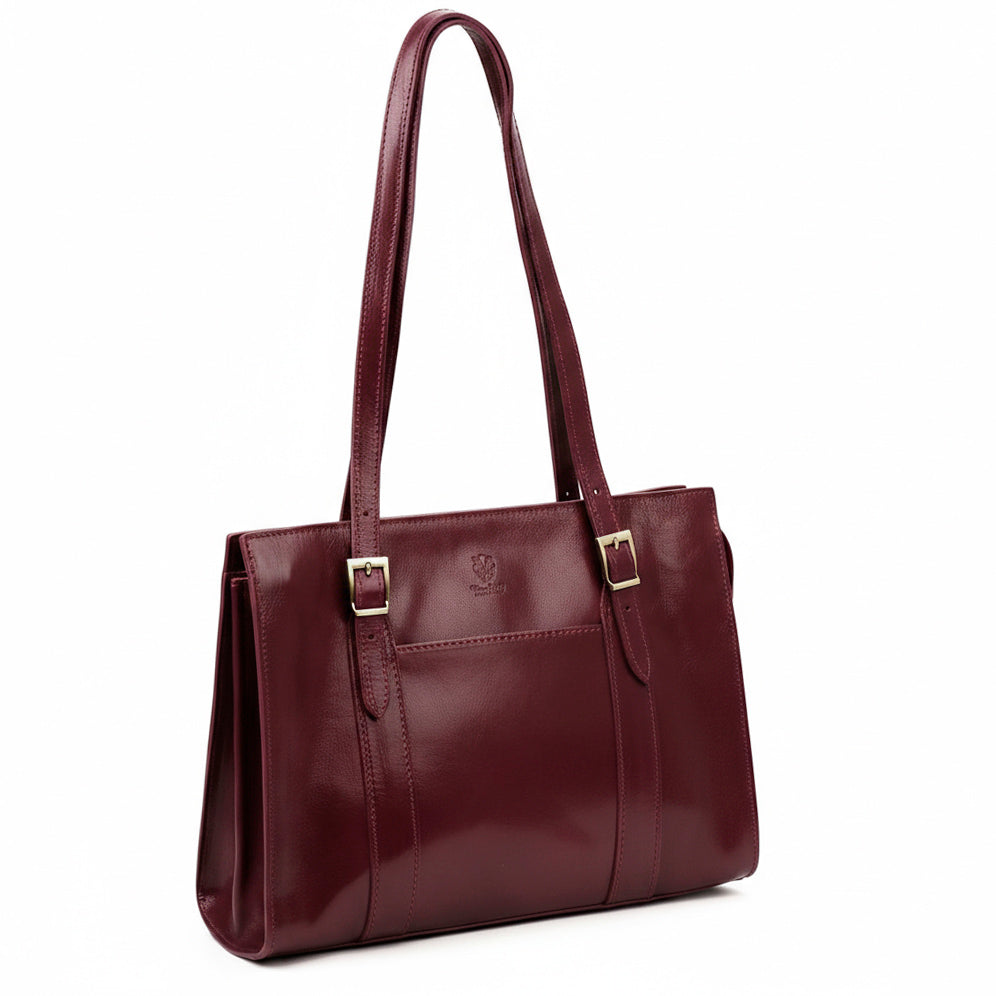 Florence 54 Burgundy Leather Handbag