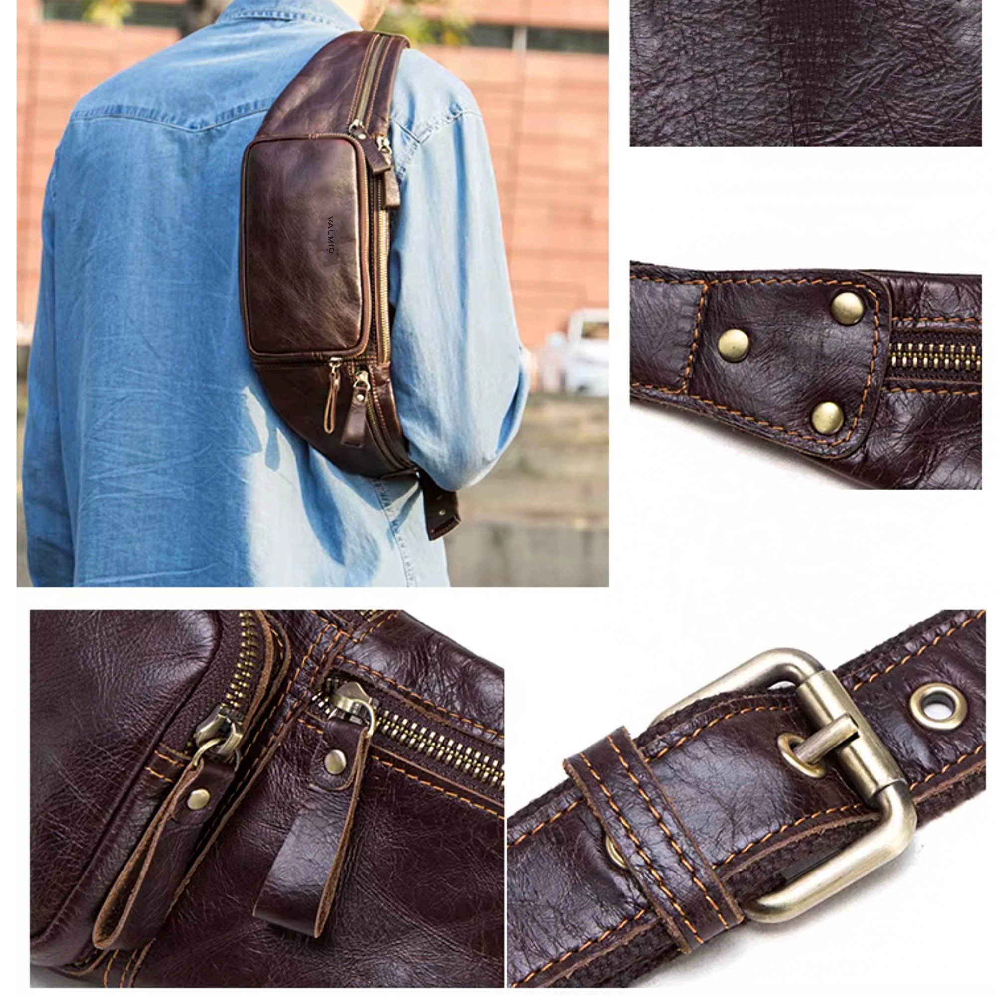 Men’s Leather Waist Bag Marlow