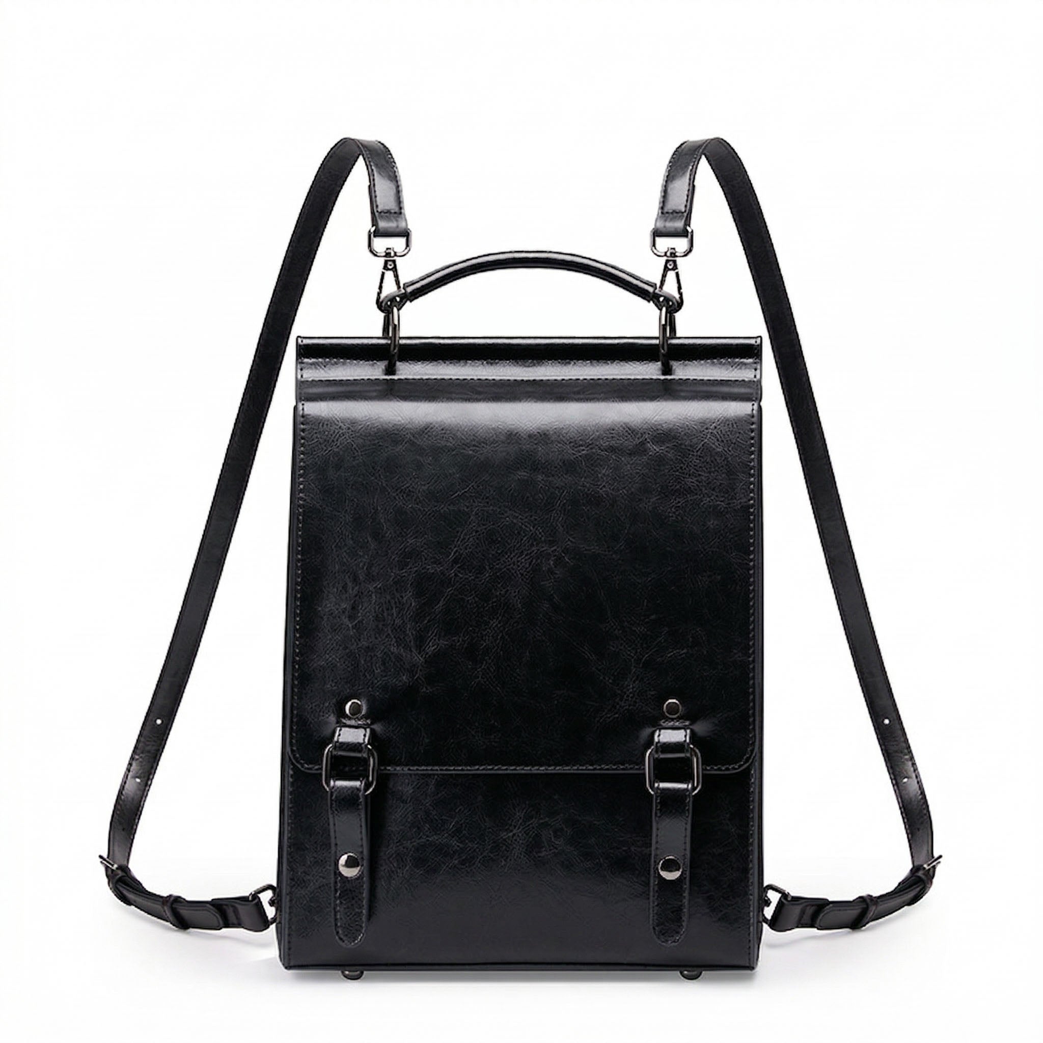 Valmio Tonora Leather Women's Backpack - Black