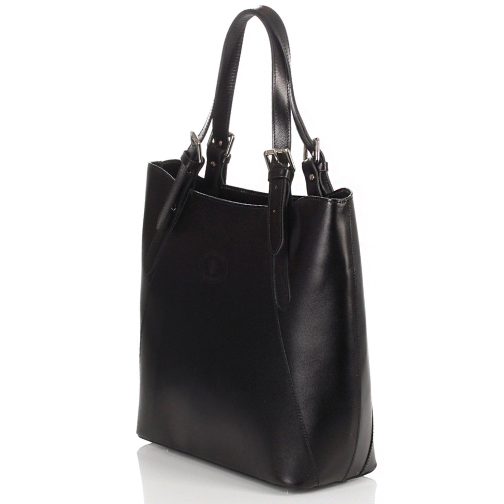 FLORENCE 847 Black Leather Handbag
