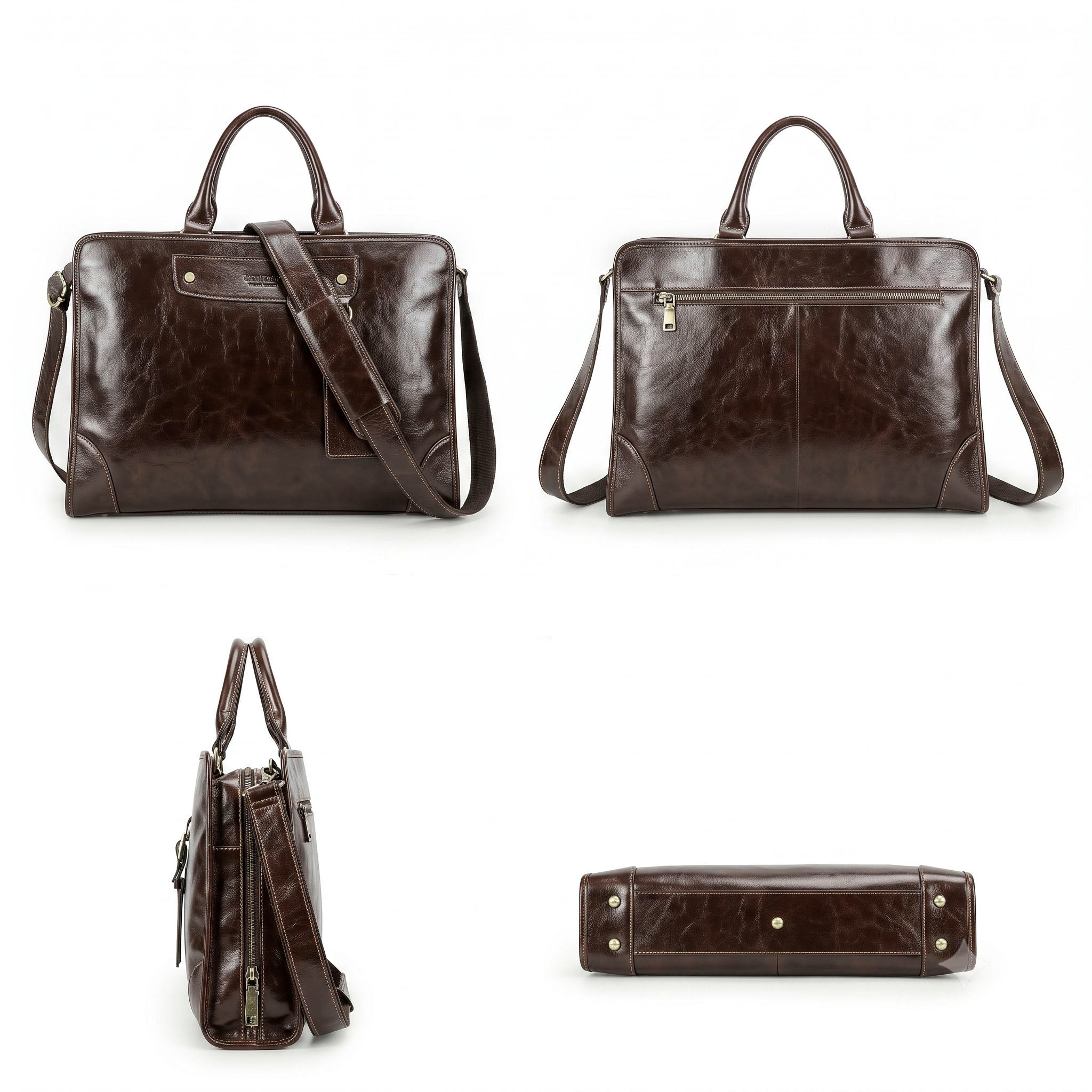 Lendon Leder-Laptoptasche