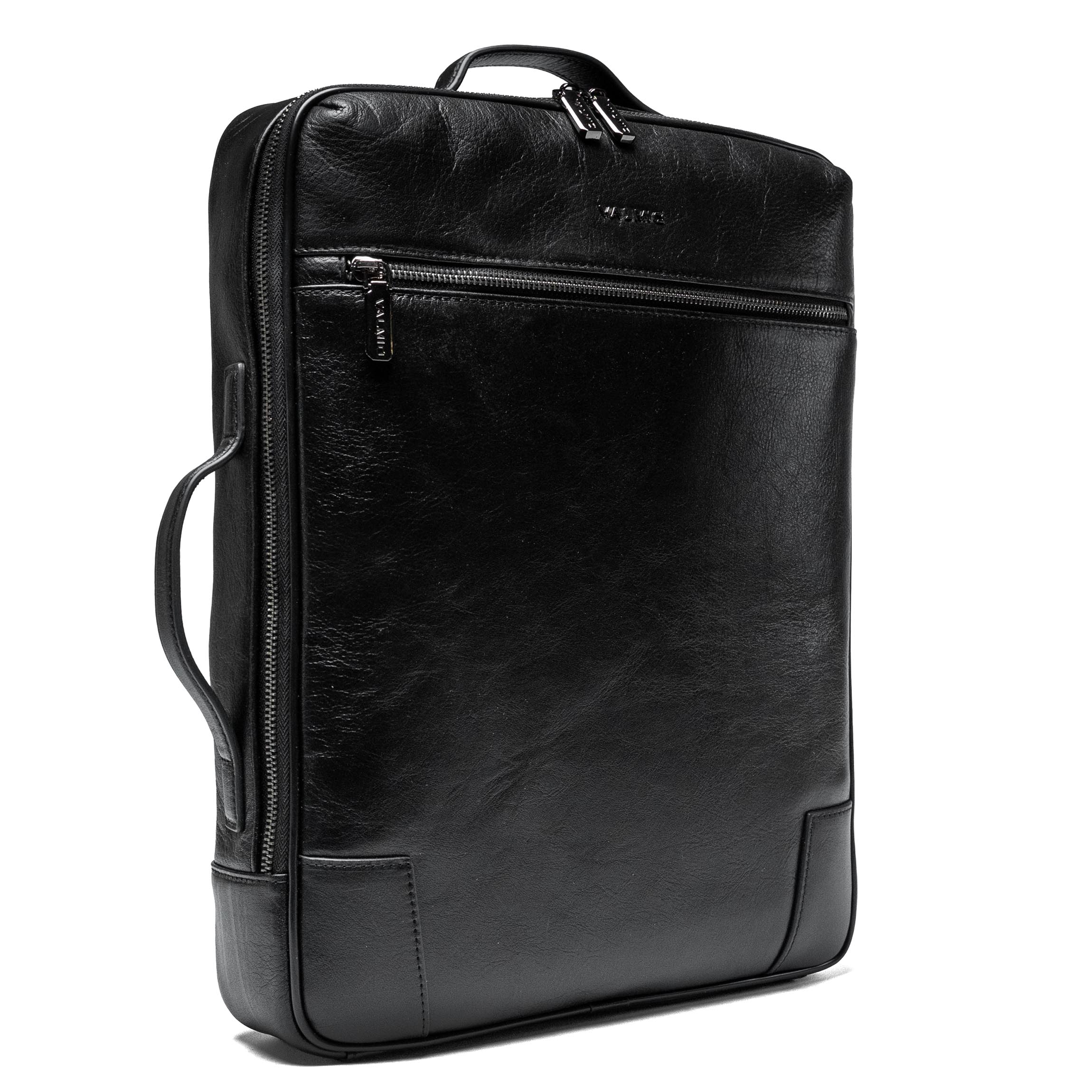 Luxuriöser Leder-Rucksack Valmio Ardent - schwarz