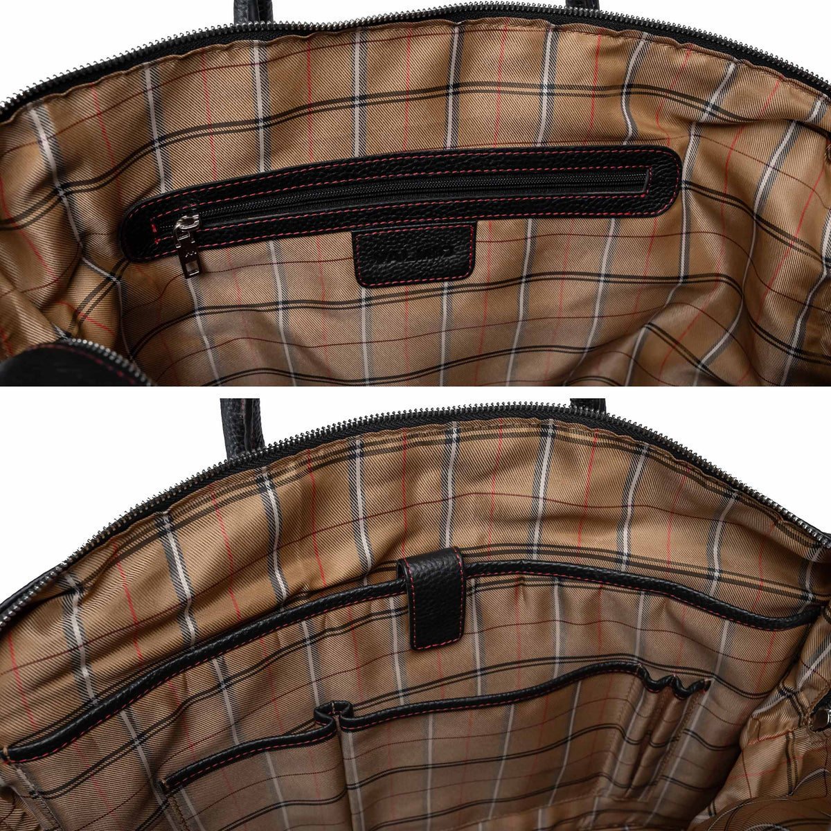 Valmio Stark Leather Travel Bag Black