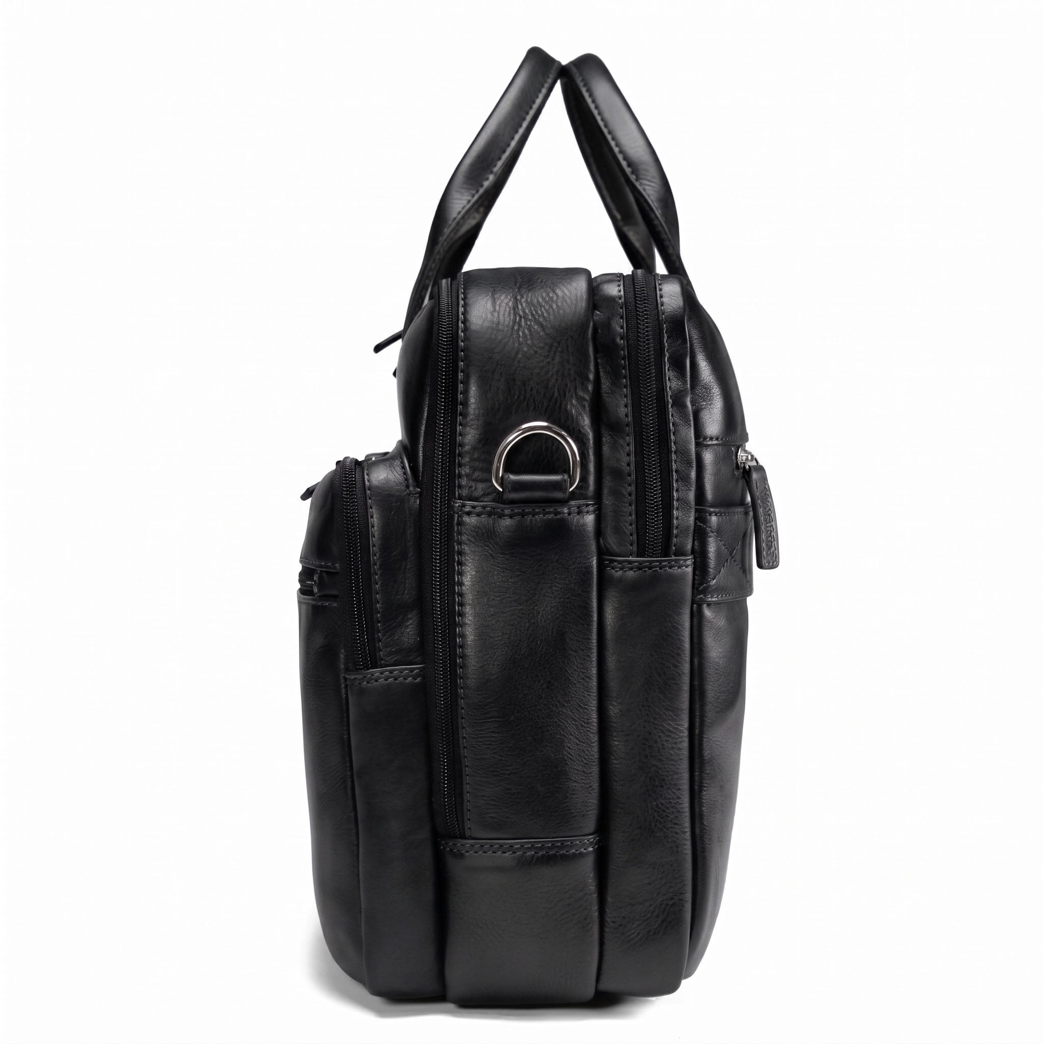 Valmio Vigo Tasche aus echtem Leder Schwarz