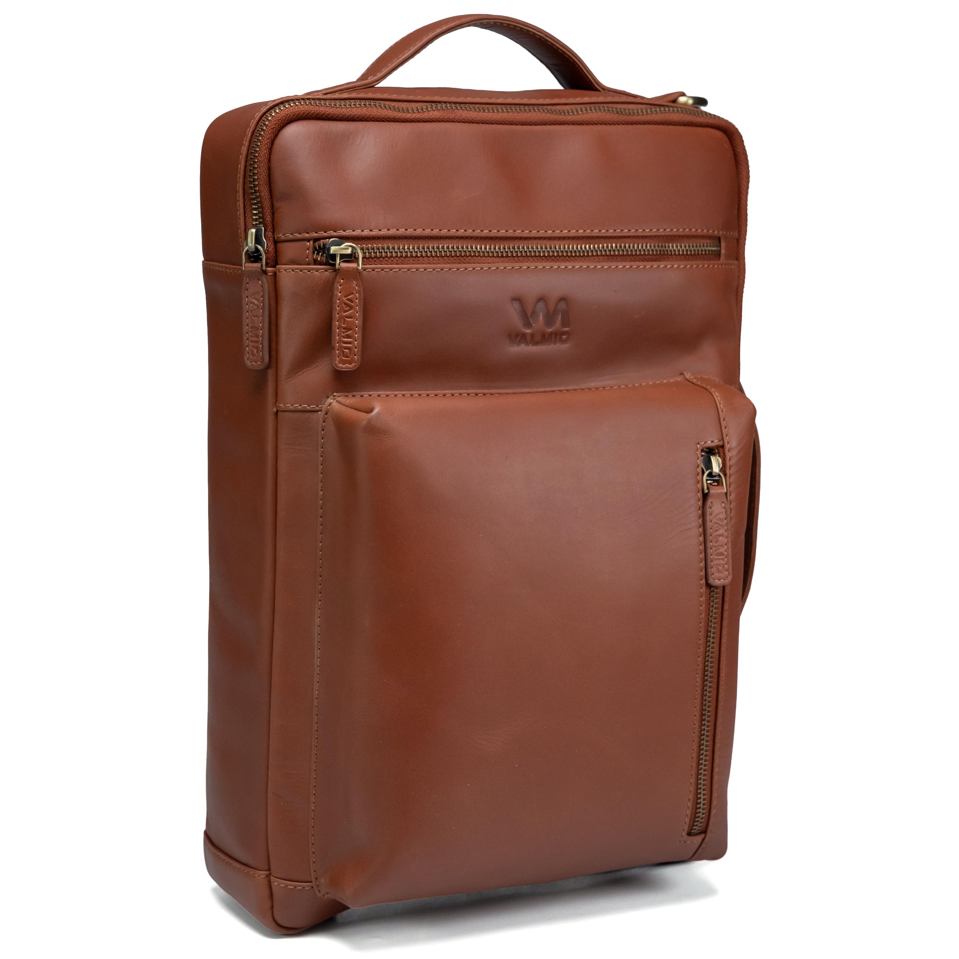 Valmio Prime Men's Leather Bag Cognac