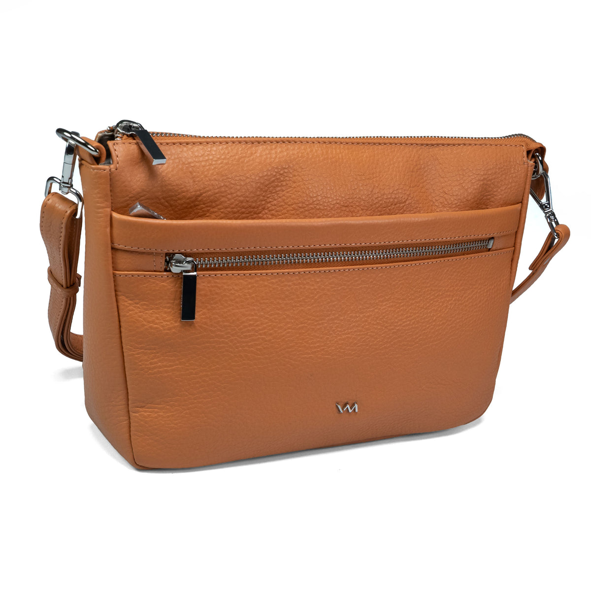 Damen-Ledertasche zum Umhängen Valmio Arina - Orange