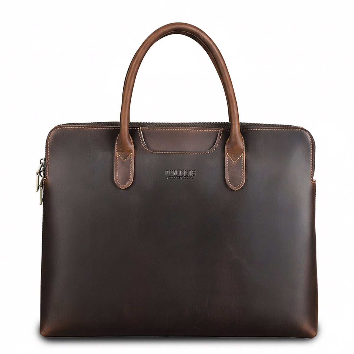 Elegant Leather Briefcase Ventura Slim