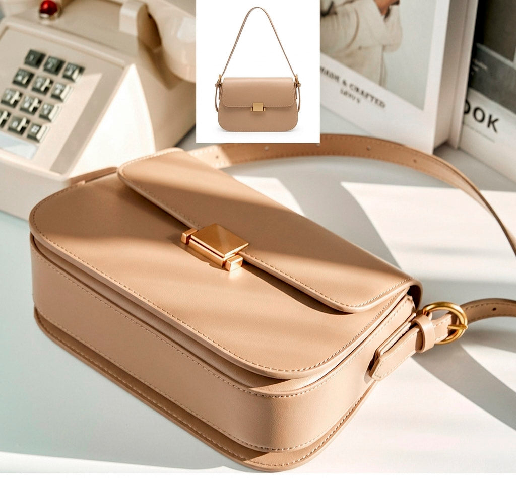 Valmio Sonora Leder Damen Tasche - Beige