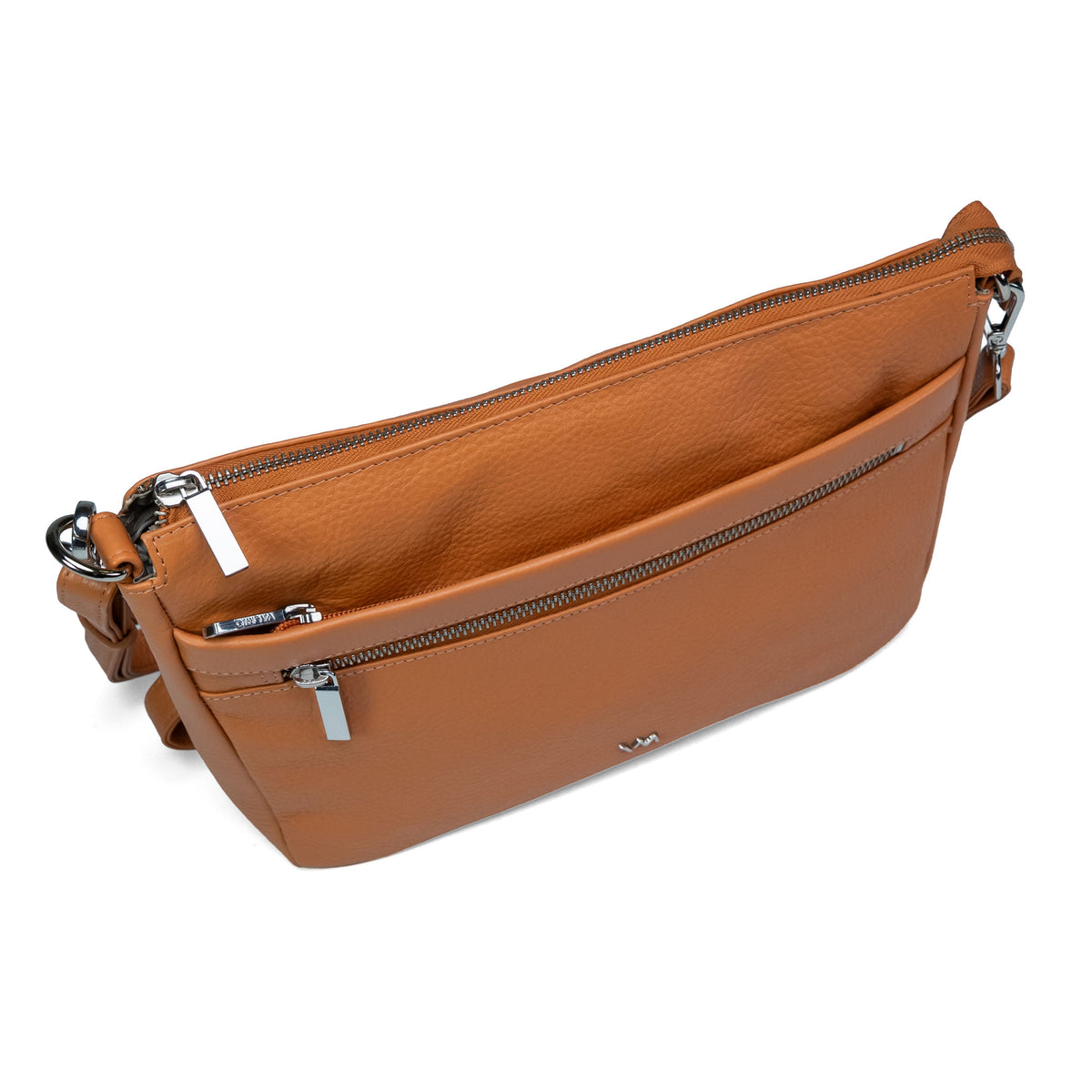 Damen-Ledertasche zum Umhängen Valmio Arina - Orange