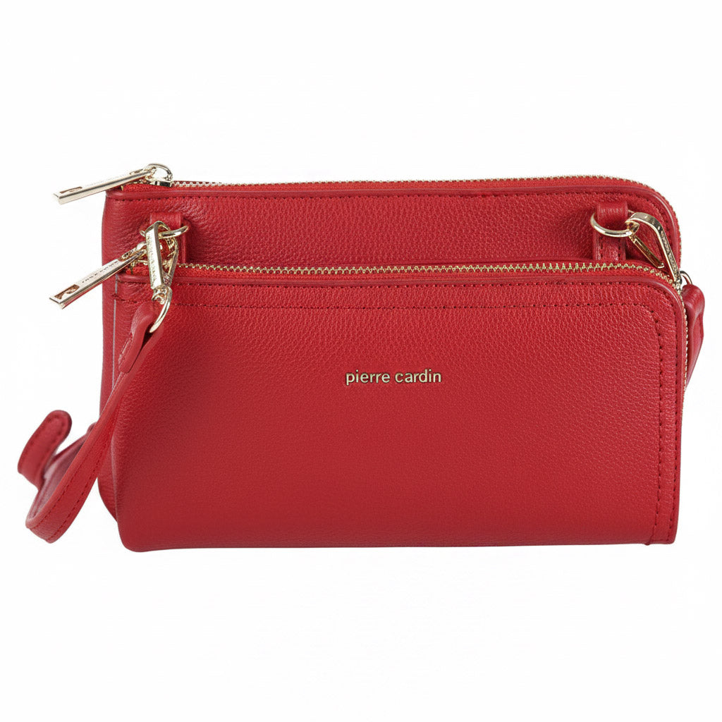PIERRE CARDIN 86575 Red eco-leather handbag