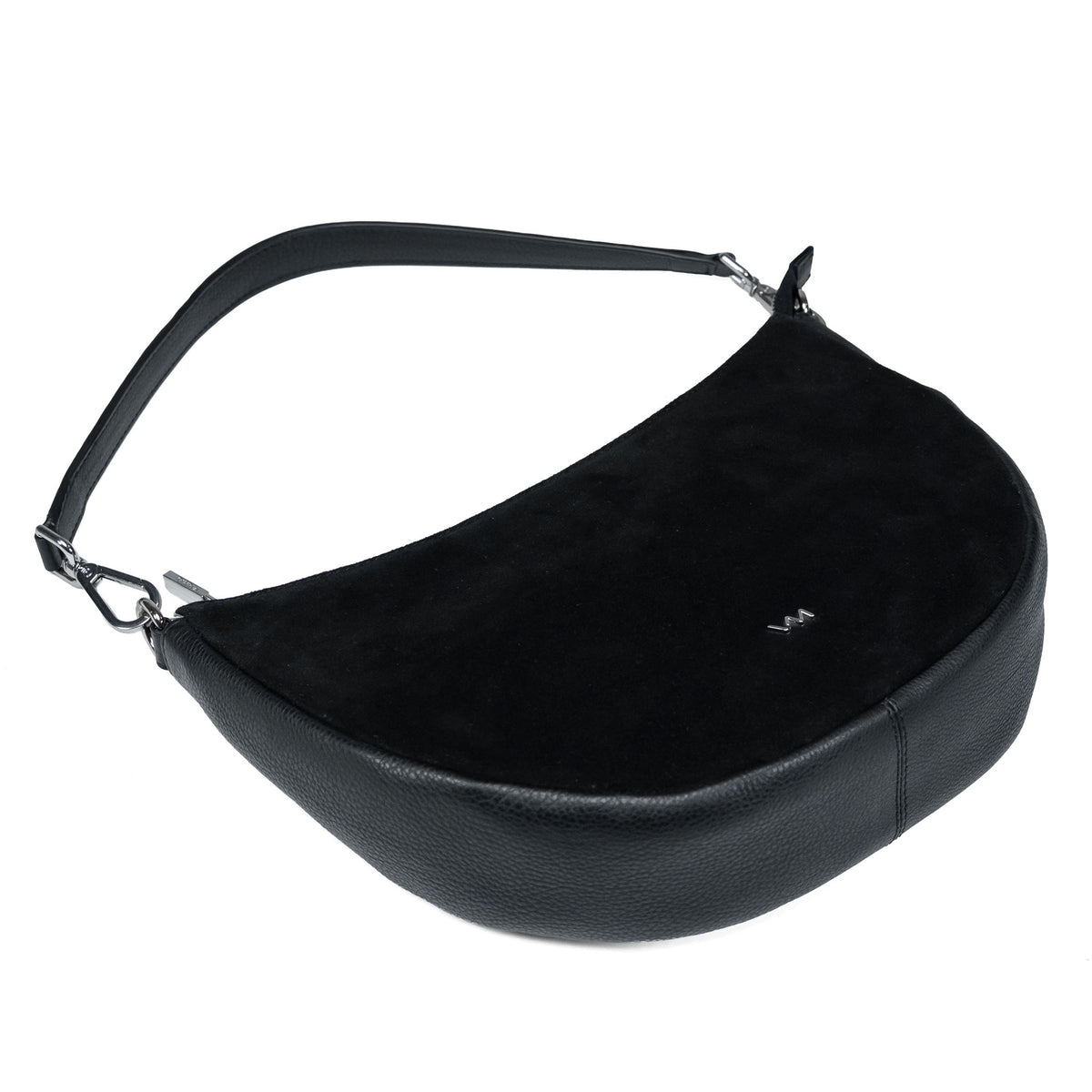 Women's Leather Crossbody Bag Valmio Selena - Black