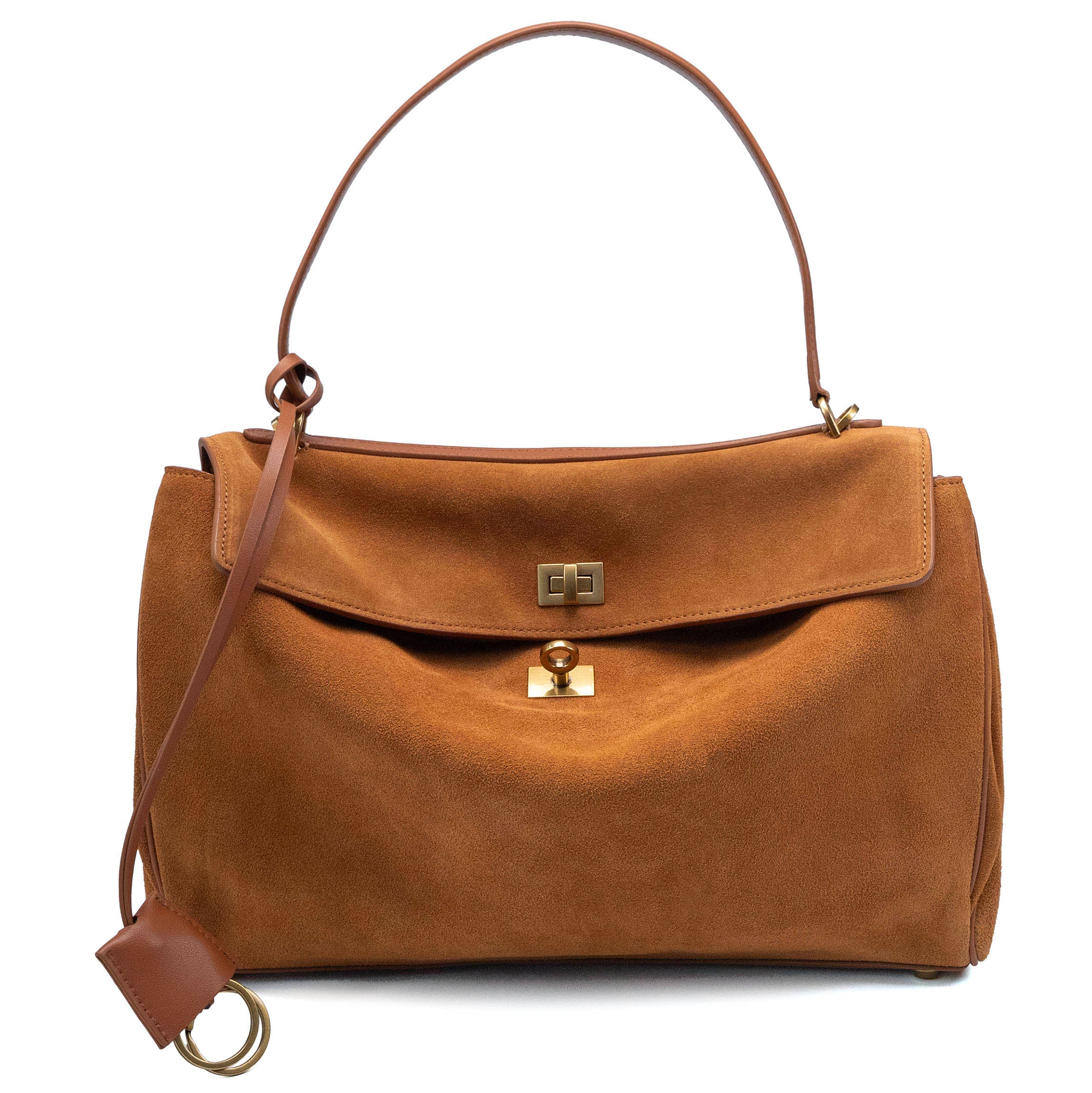 Valmio Lirena leather women's handbag - light brown