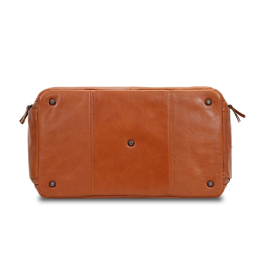 Braune Leder-Reisetasche Valmio Belmont