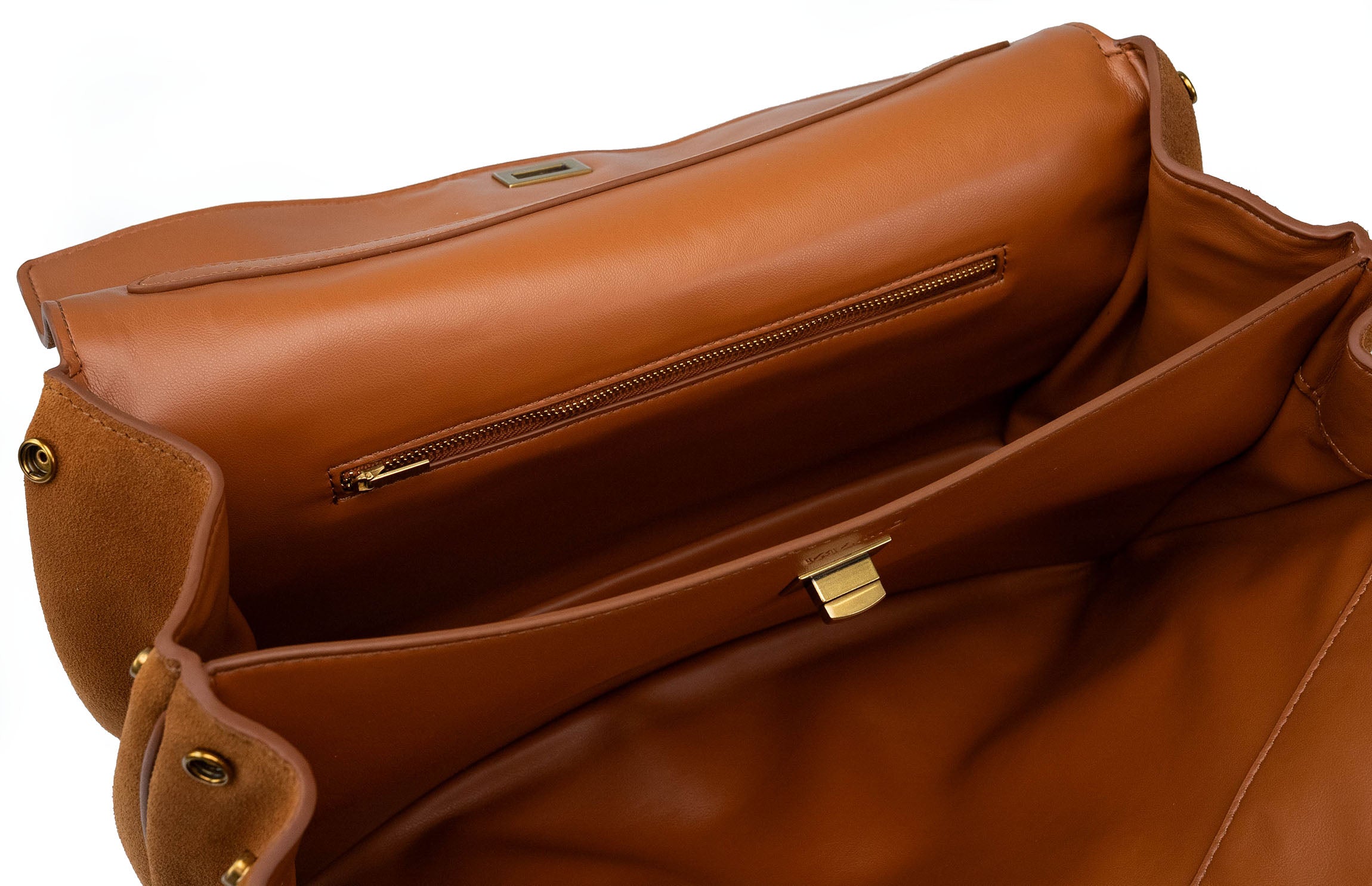 Valmio Lirena leather women's handbag - light brown