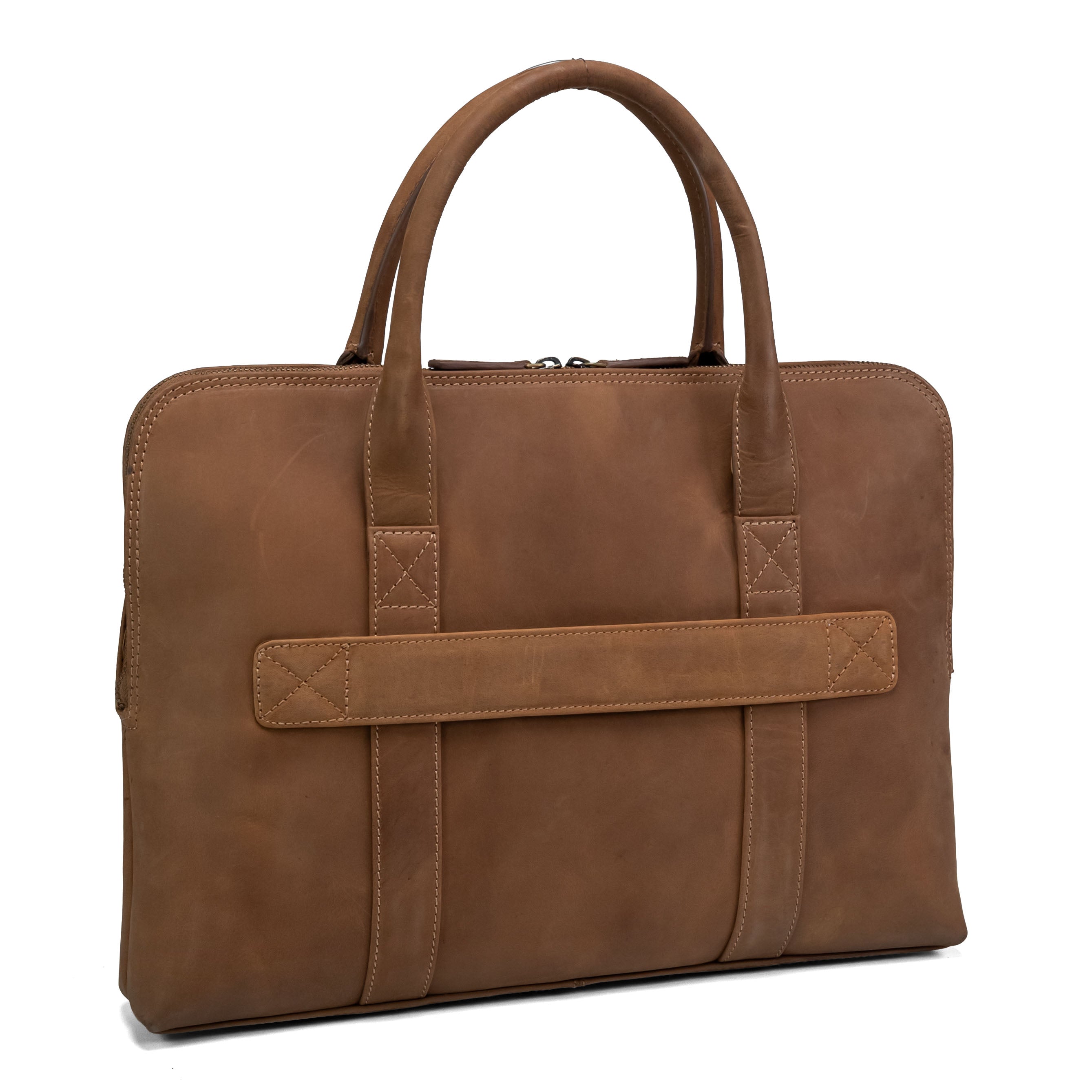 Valmio Wildleder-Laptoptasche Braun