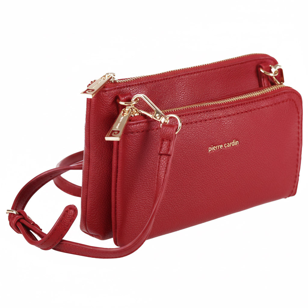 PIERRE CARDIN 86575 Red eco-leather handbag
