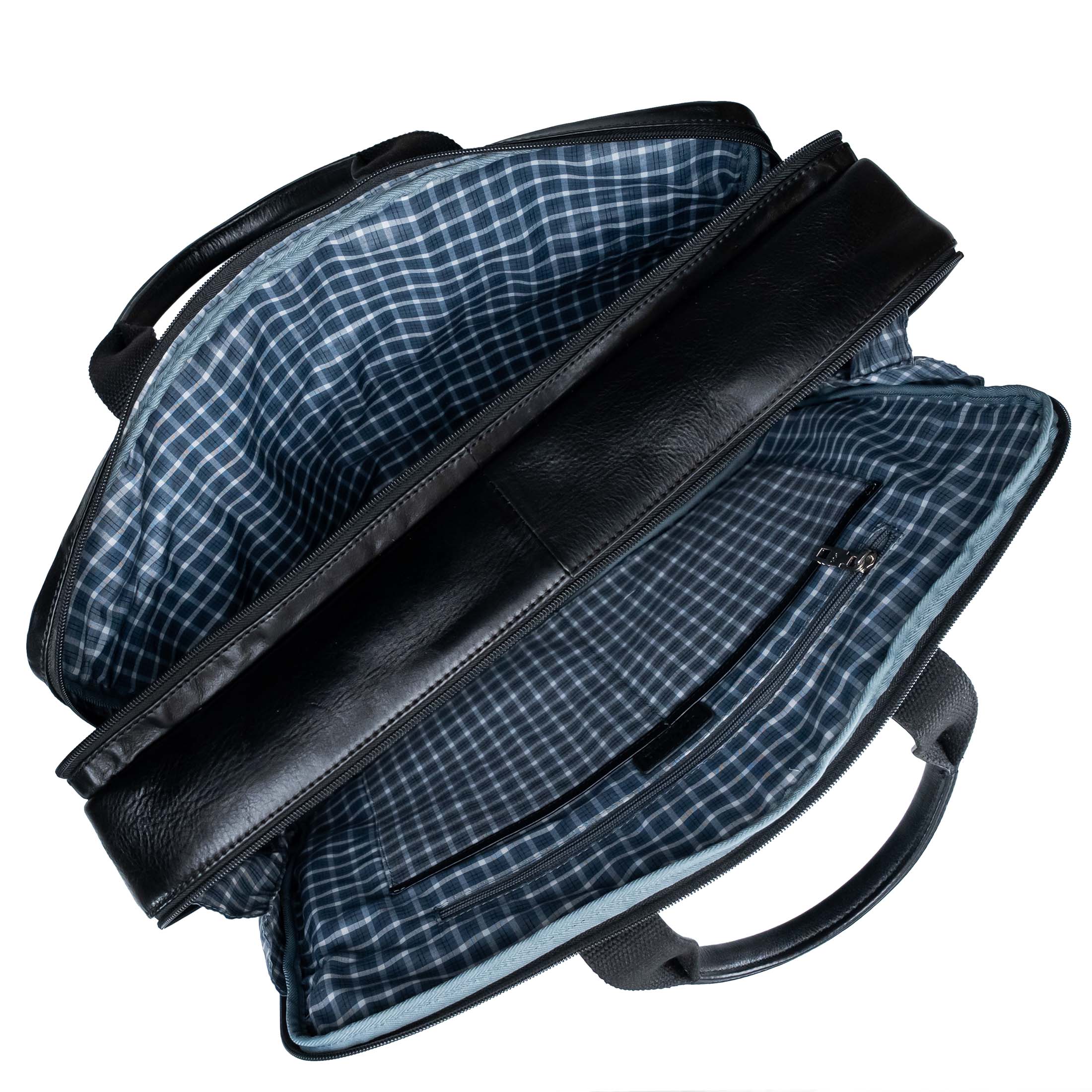 Valmio Vigo Tasche aus echtem Leder Schwarz