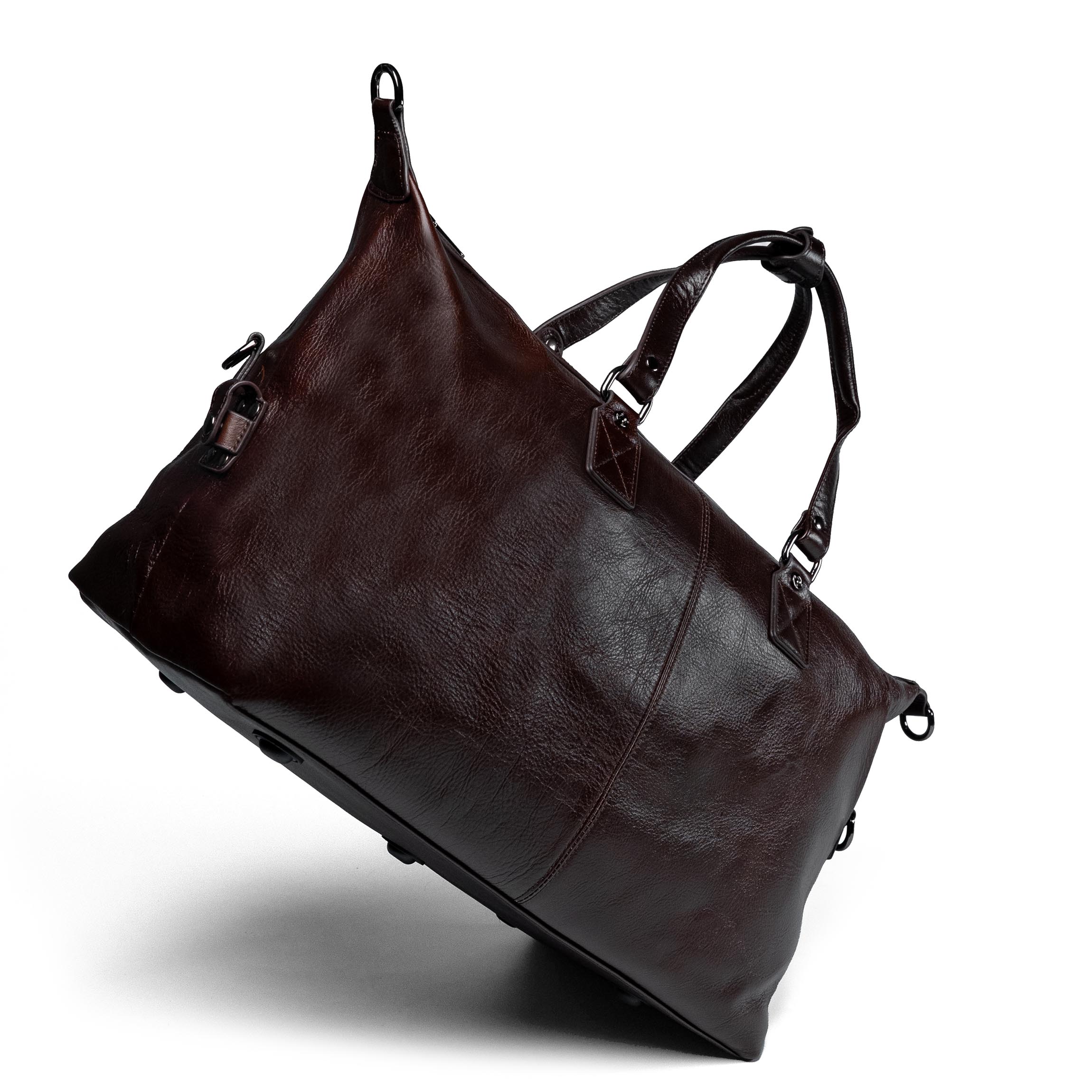 Valmio Kane leather travel bag - brown