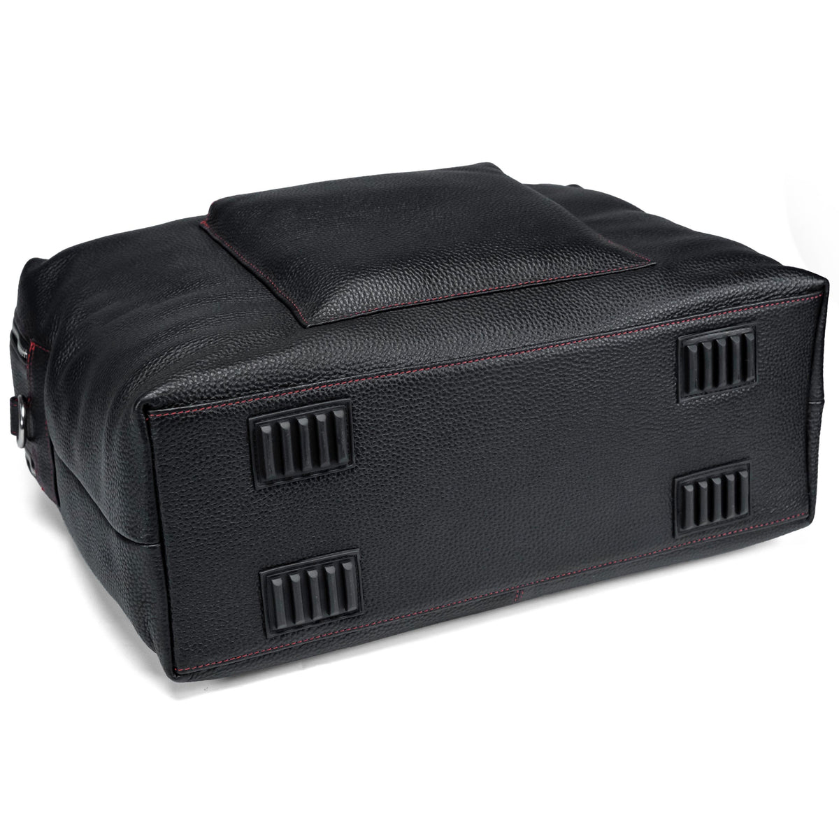 Valmio Stark Leather Travel Bag Black