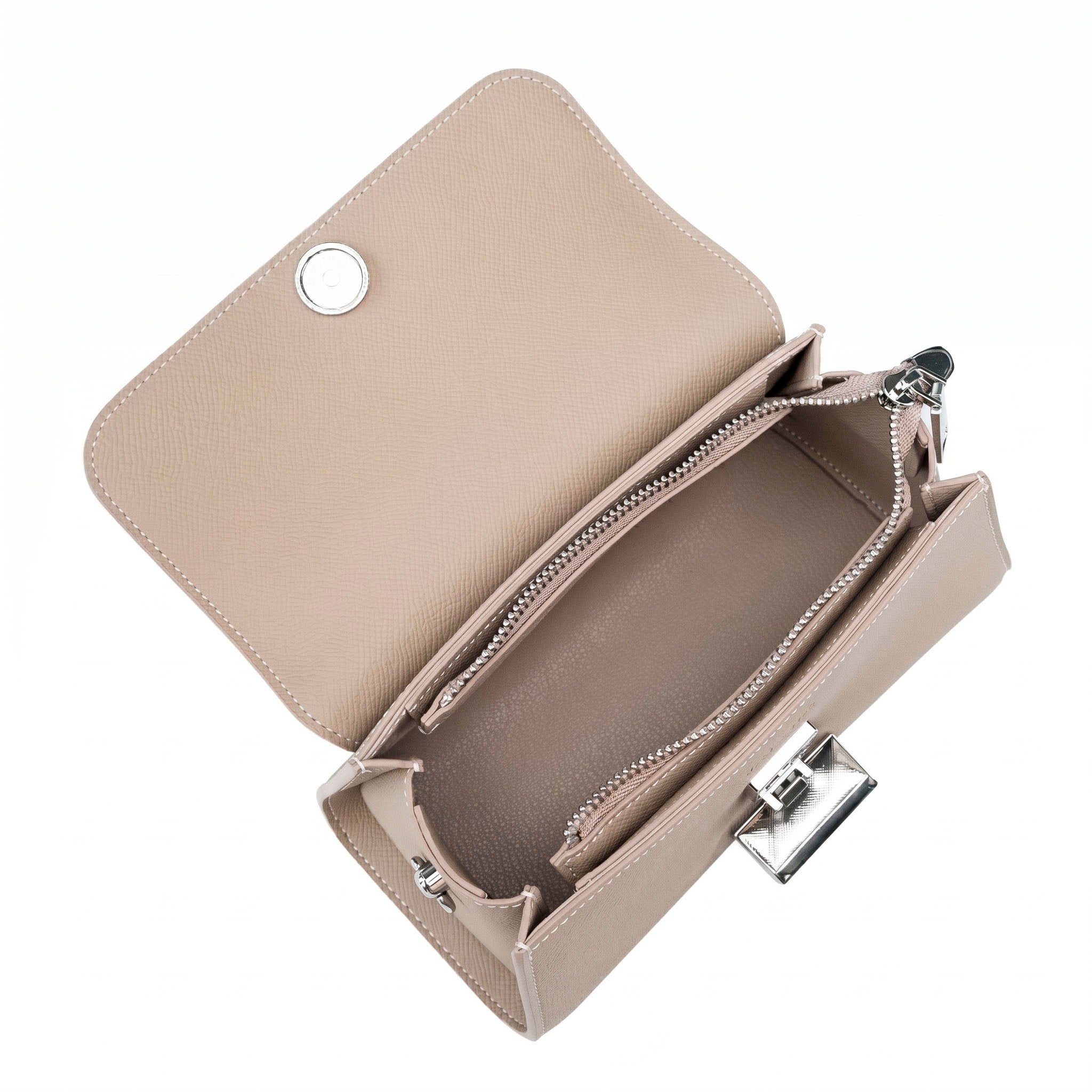 Valmio Rivana Leder Damenhandtasche - Grau