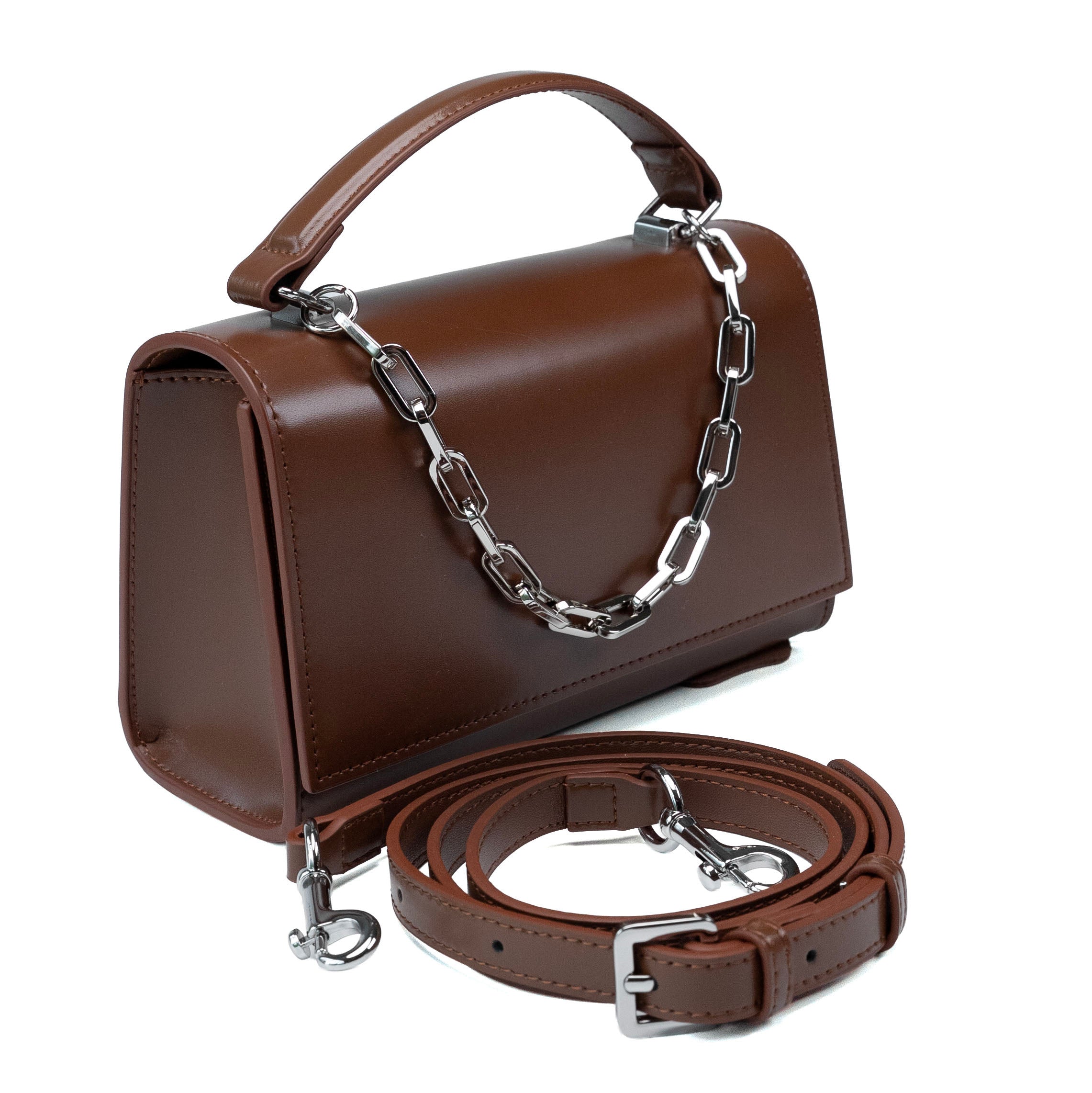 Valmio Rinora leather women's handbag - brown