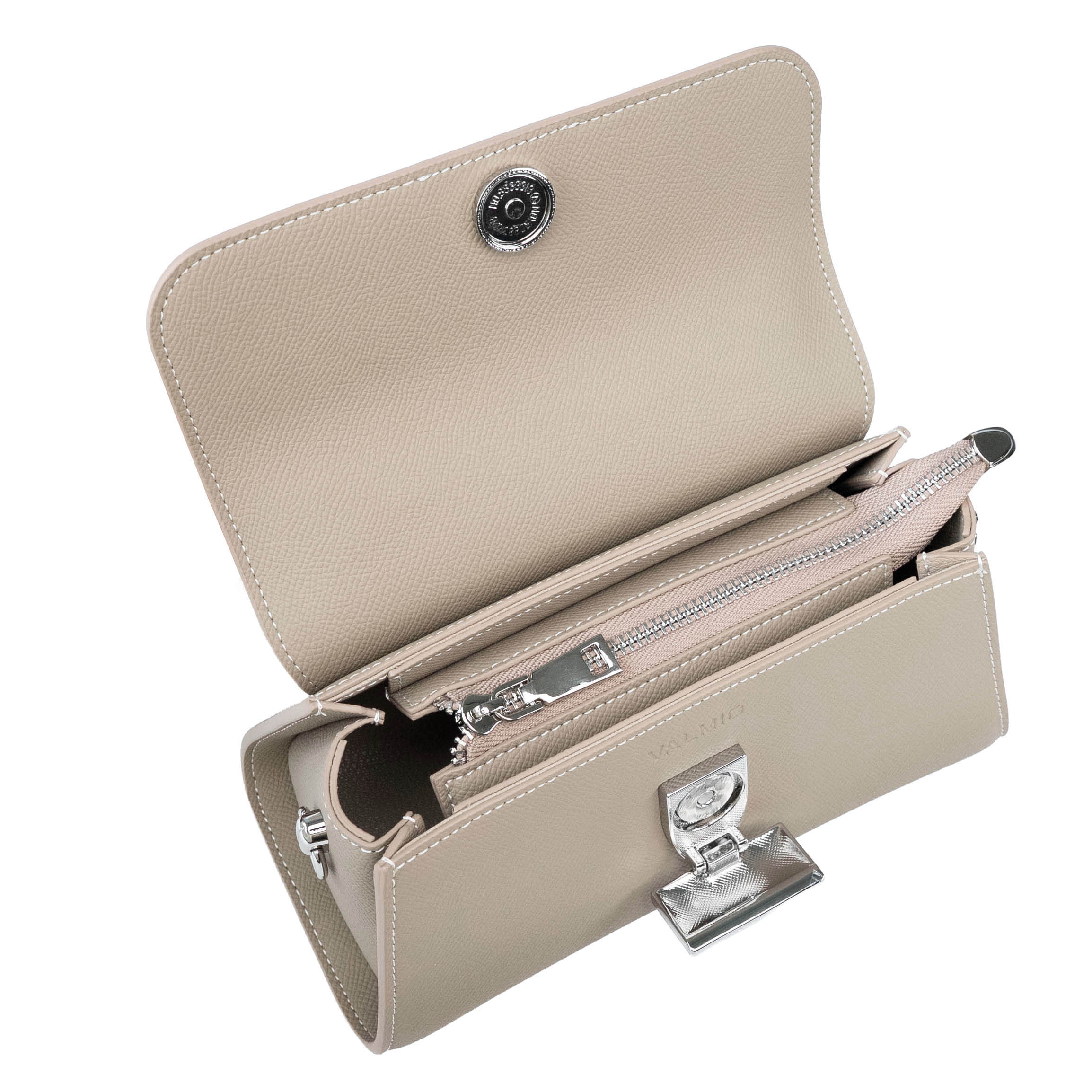 Valmio Rivana Leder Damenhandtasche - Grau
