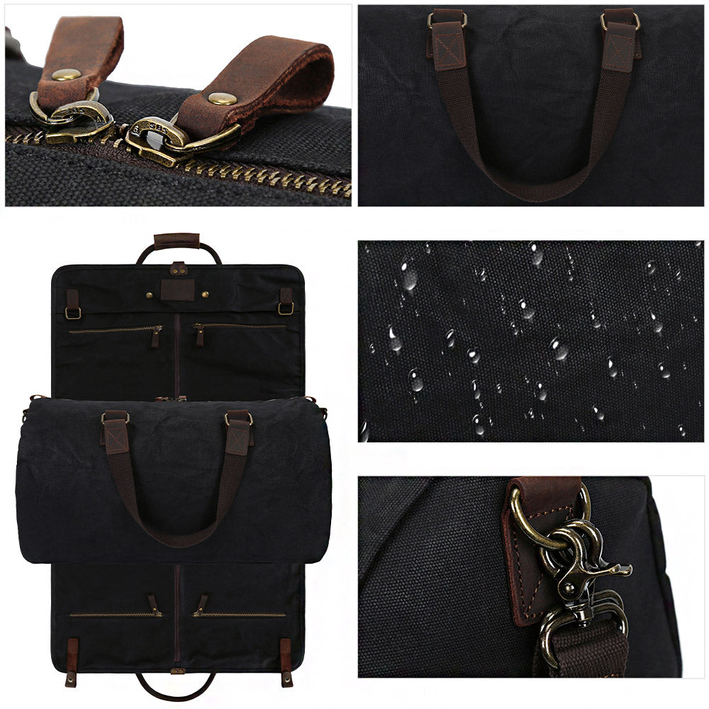 Black Sports Bag Carry Travel 2in1